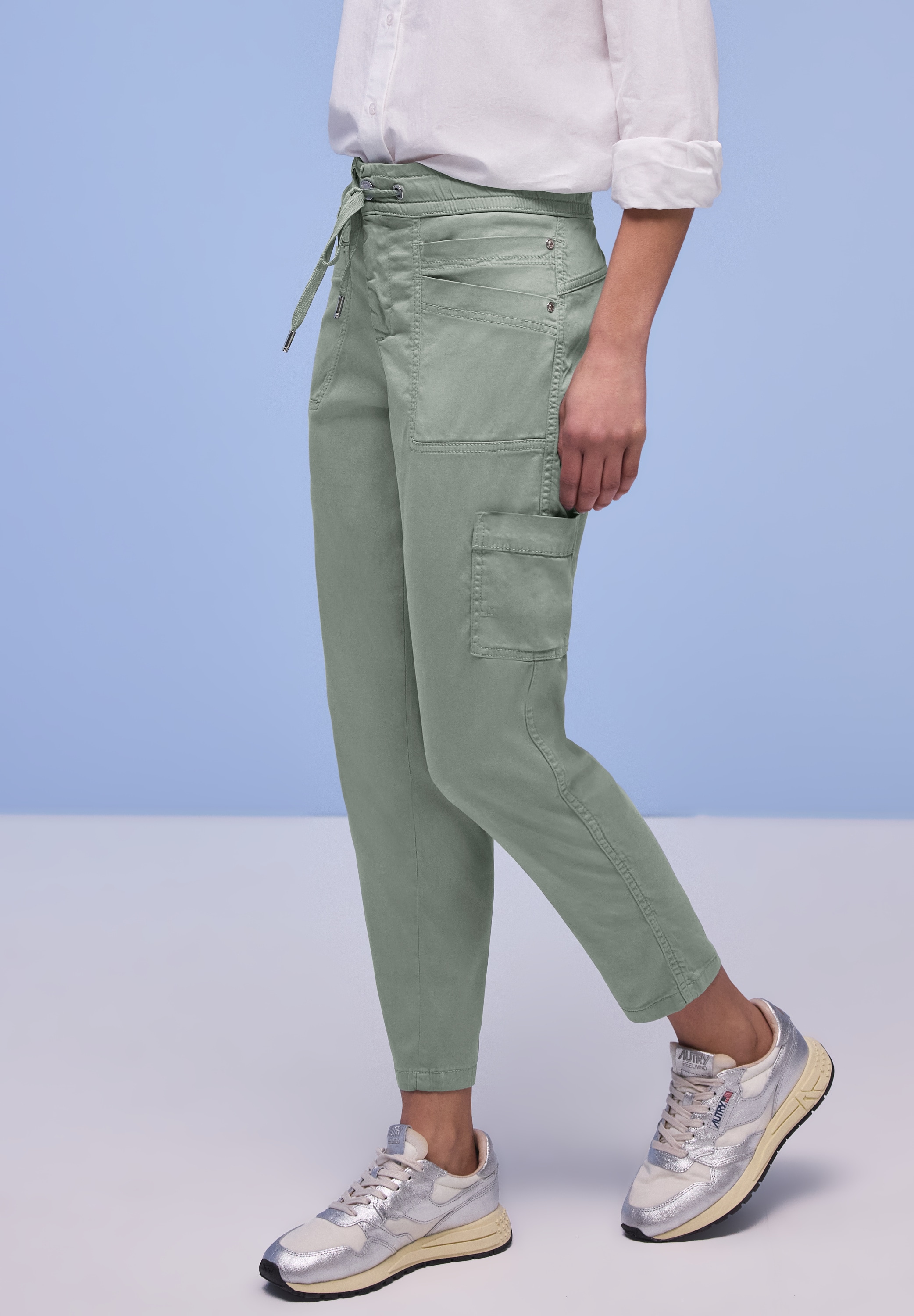 STREET ONE Jogger Pants "Style Bonny" mit Cargo-Taschen und Kordelzug günstig online kaufen