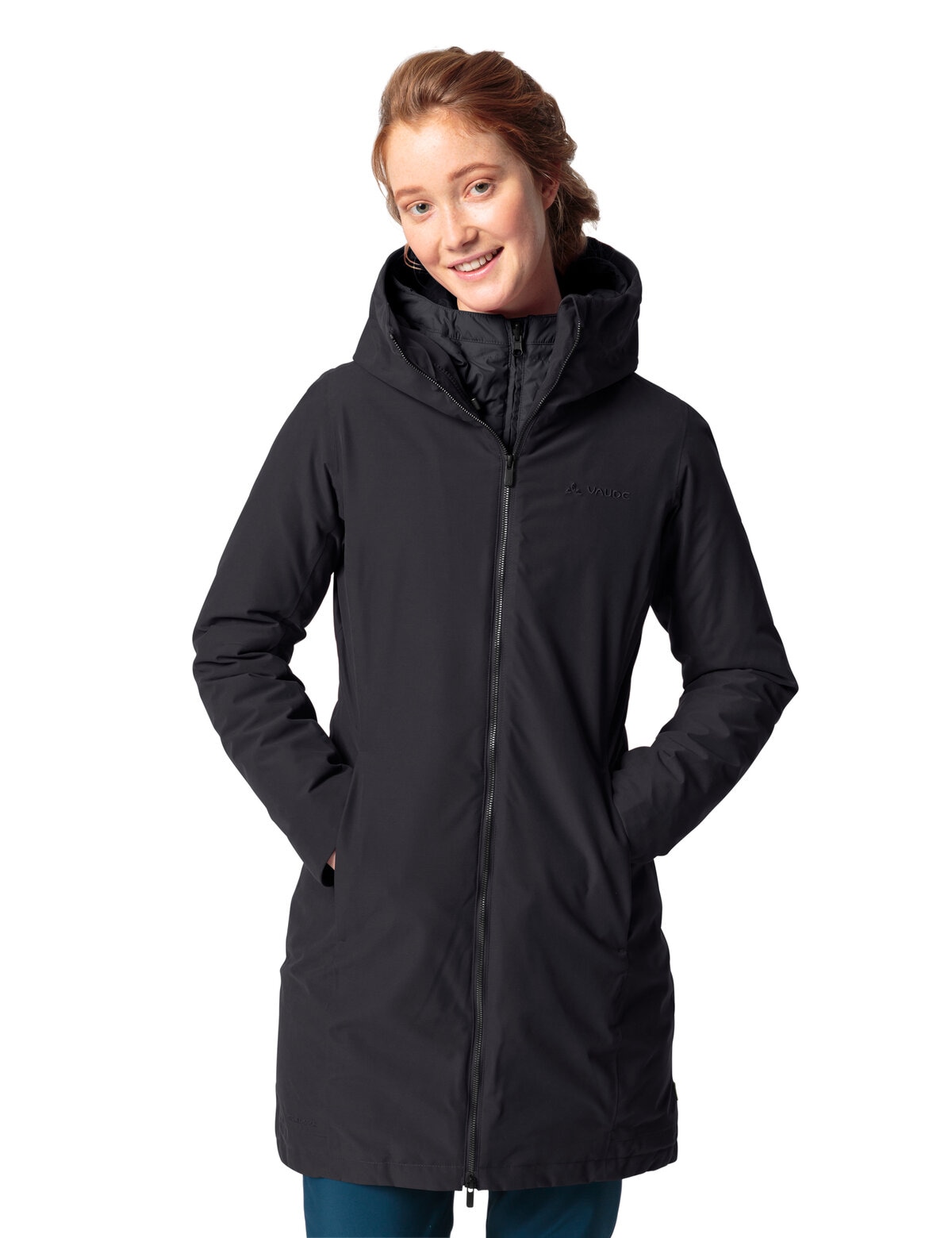 VAUDE 3-in-1-Funktionsparka "WOMENS ANNECY 3IN1 COAT III" 2 Stk. tlg. mit Kapuze mit Daunen- und Federfüllung, wasserdicht und winddicht