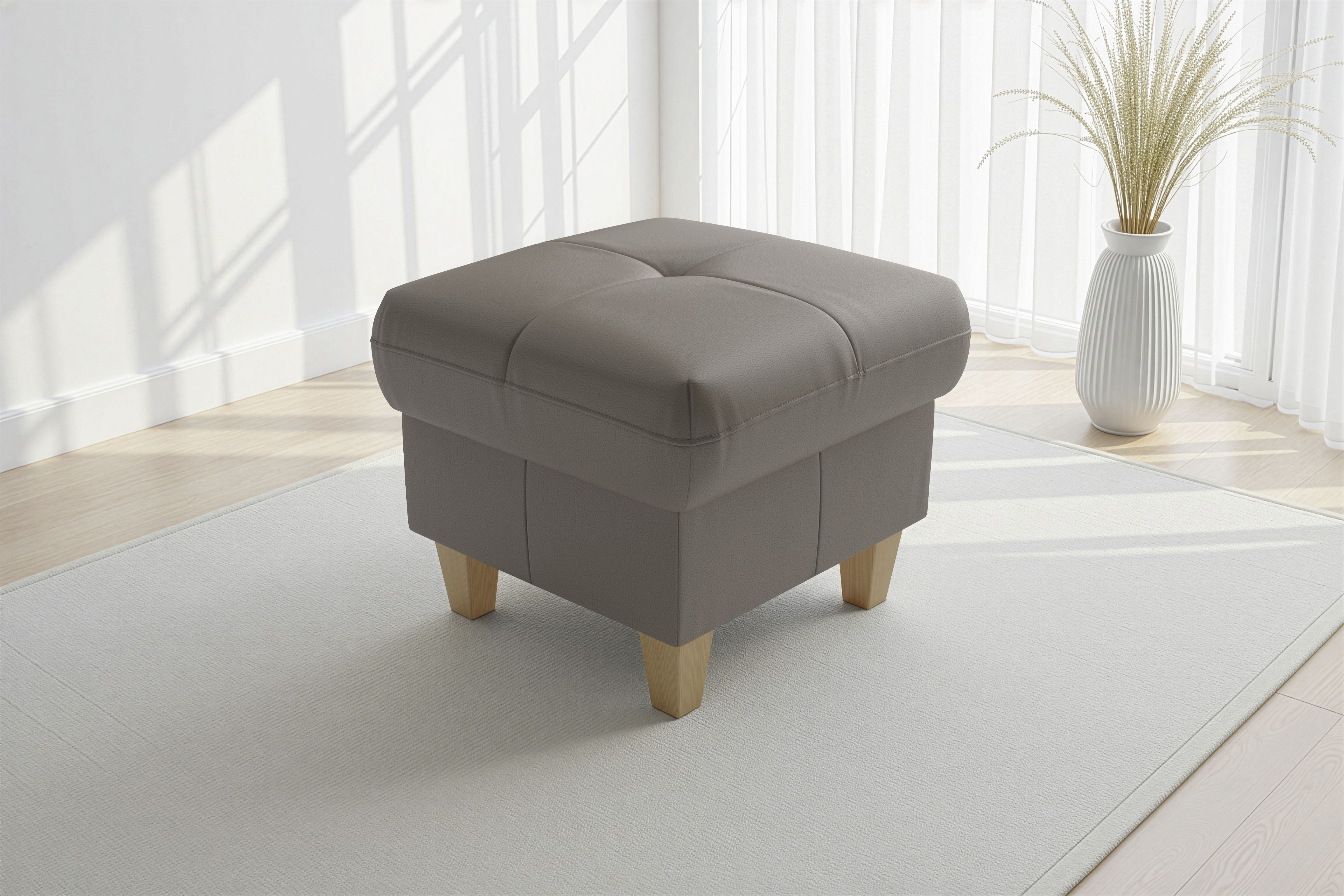 sit&more Polsterhocker "Pamela, Leder, B: 58 cm" 1 Stk. tlg. mit praktischen Stauraum, hochwertige Qualität, verschiedene Farben