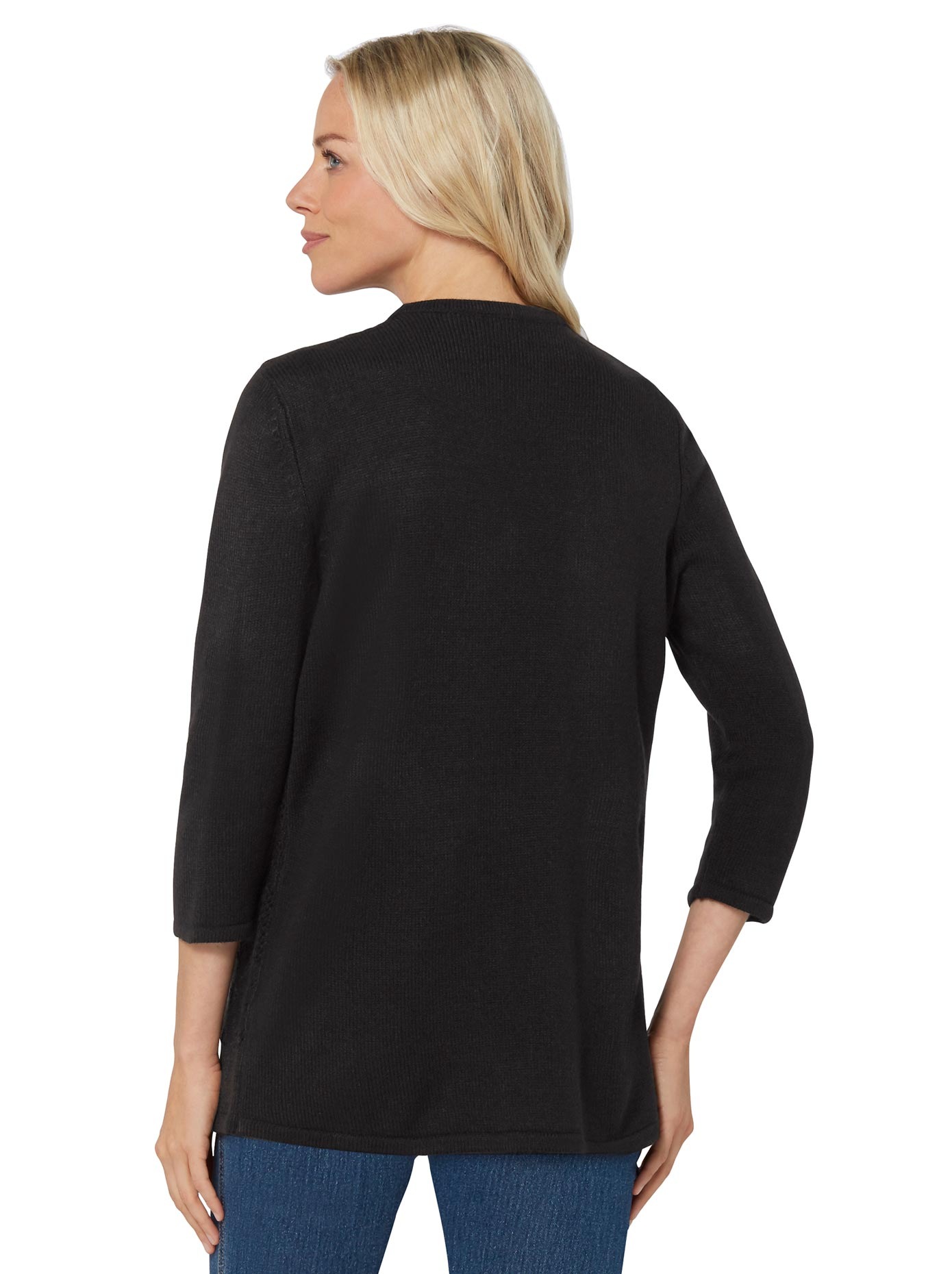 Classic Basics Ajourstrickjacke
