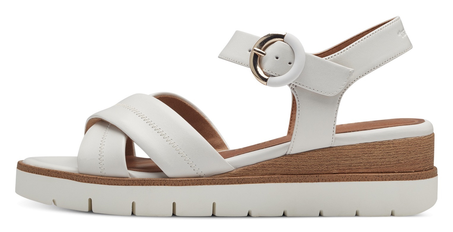 Thumbnail - Tamaris, Sommerschuh, Riemchensandale mit Ziernähten