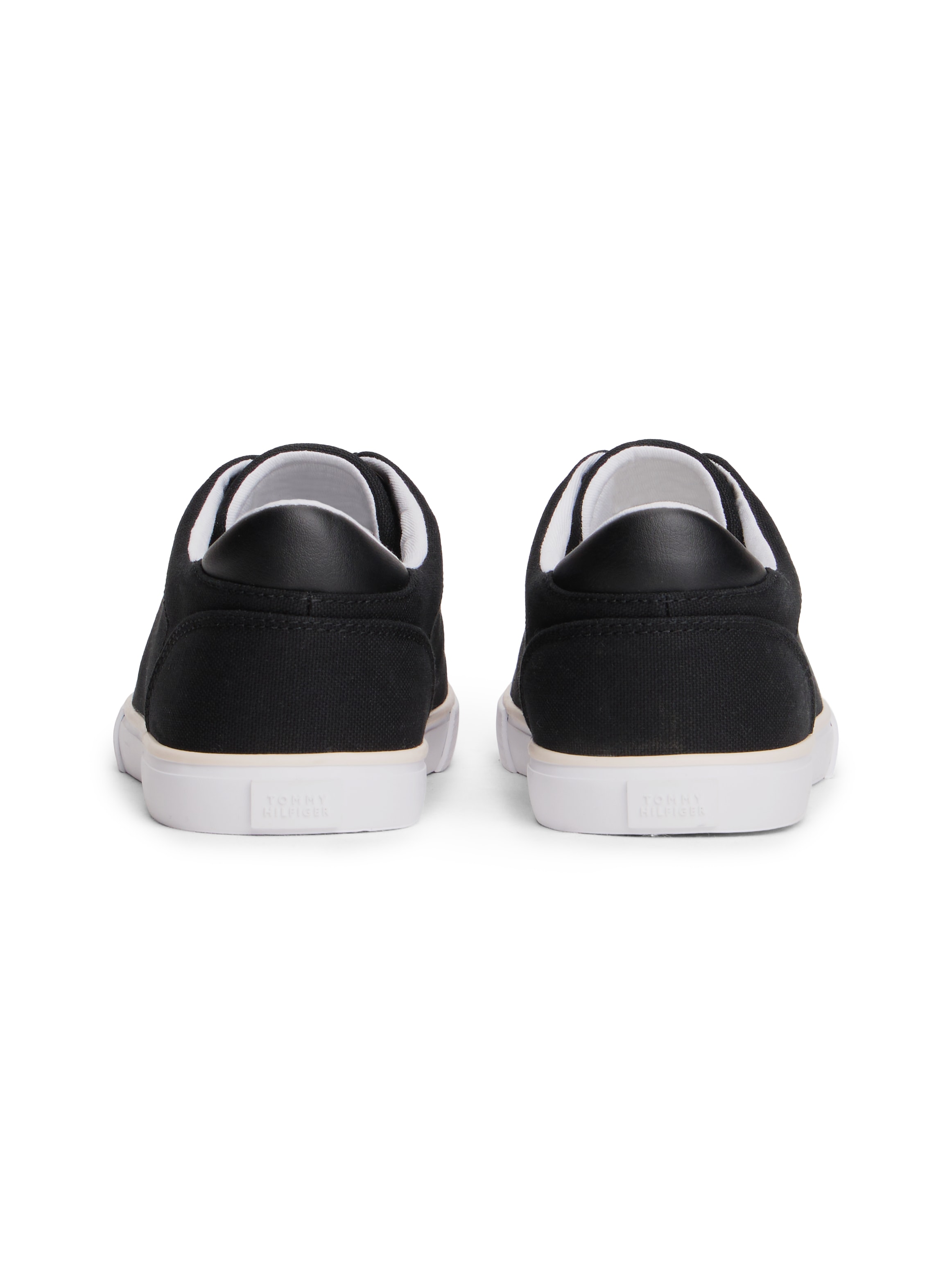 Tommy Hilfiger Plateausneaker »TH LOW PROFILE VULC CANVAS«  Halbschuh, Schnürer, Freizeitschuh mit gepolstertem Schaftrand