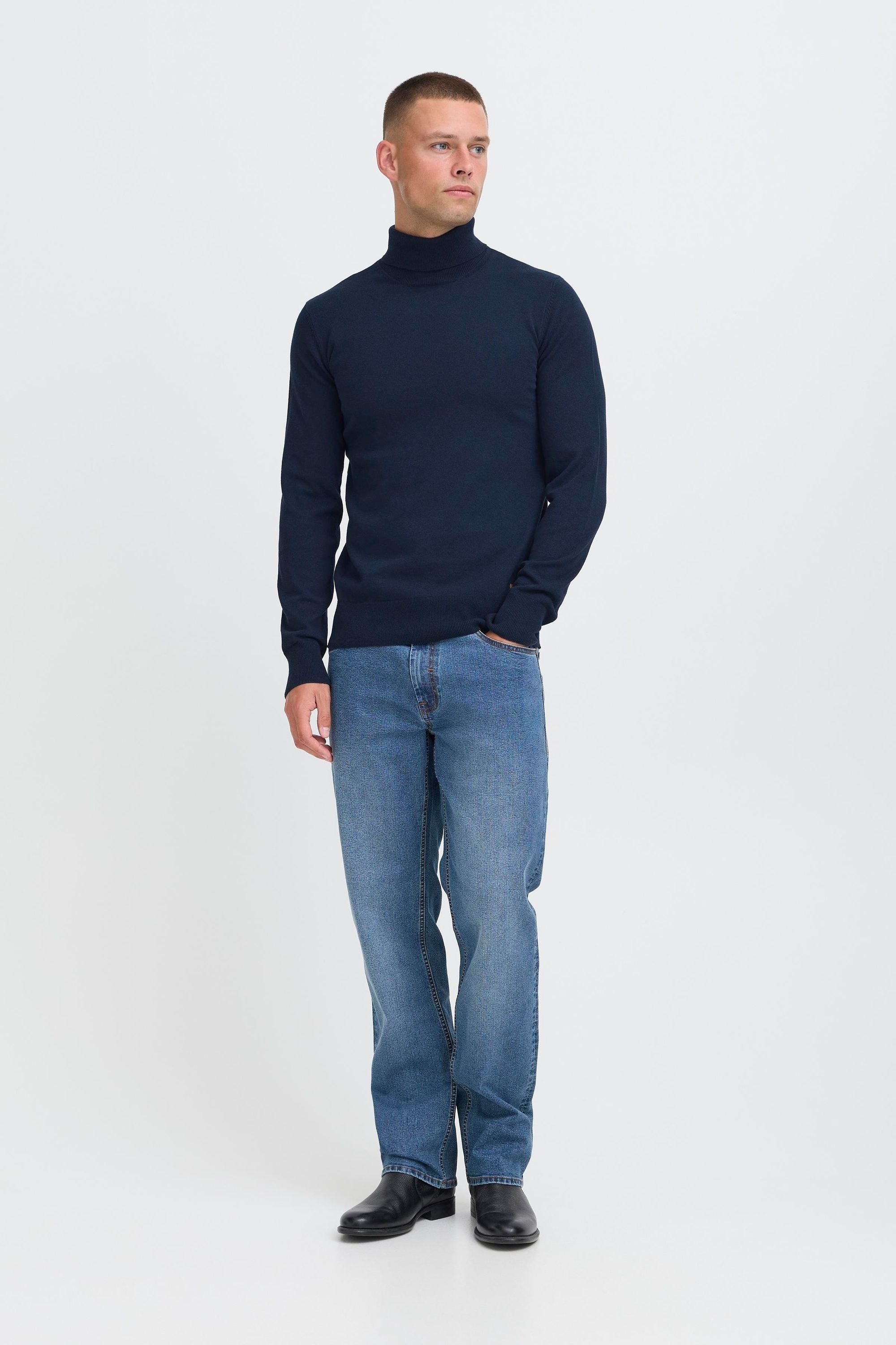 Thumbnail - Blend Rollkragenpullover "BHFibes", Stilvoller Strickpullover mit Rollkragen