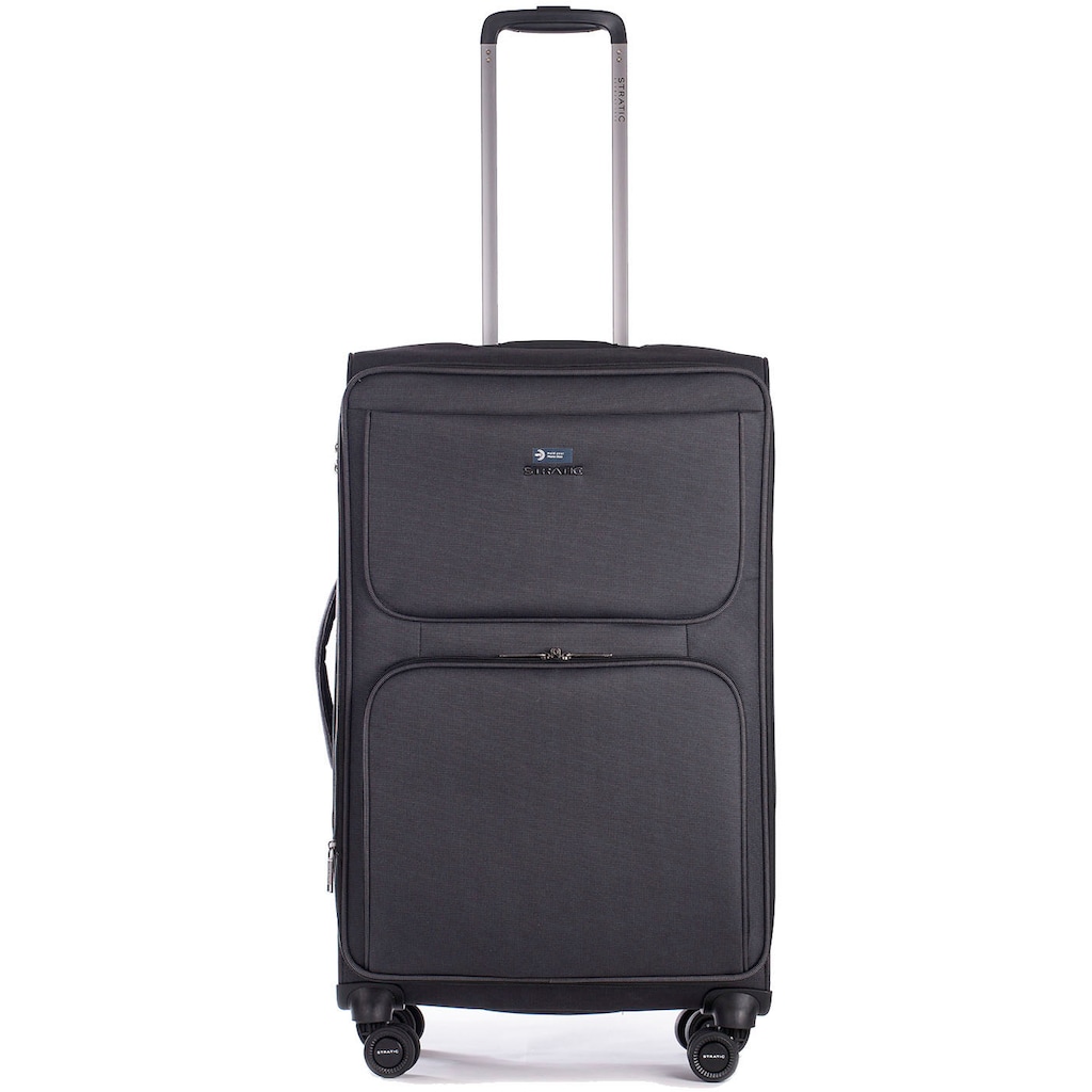 Stratic Weichgepäck-Trolley »Bendigo Light + M, black«, 4 Rollen