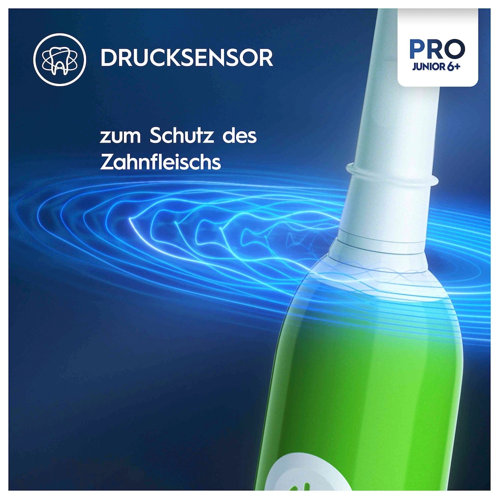 Oral-B Elektrische Zahnbürste »Pro Junior«, 1 St. Aufsteckbürsten