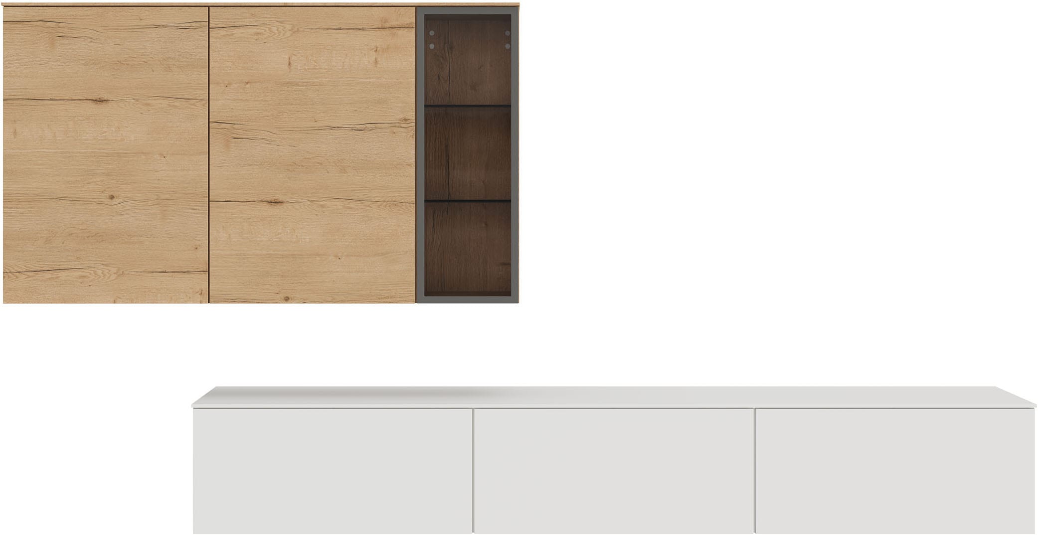 nobilia® Wohnzimmer-Set »Style, variabel montierbar«