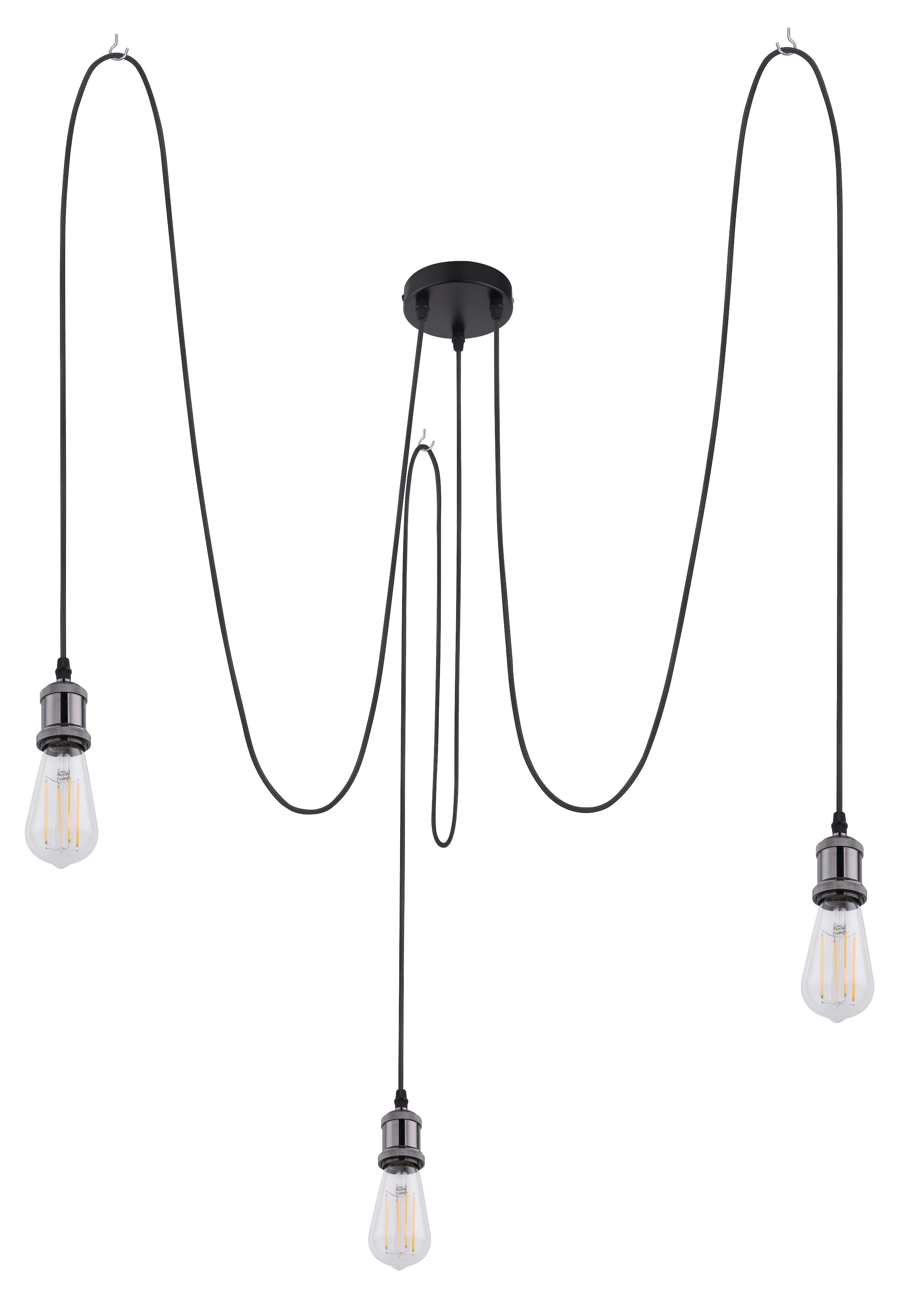 GLOBO LIGHTING Hängeleuchte »OLIVER«, Leuchtmittel E27 | ohne Leuchtmittel, Hängelampe/Pendelleuchte/Esszimmer/Wohnzimmer/Esstisch