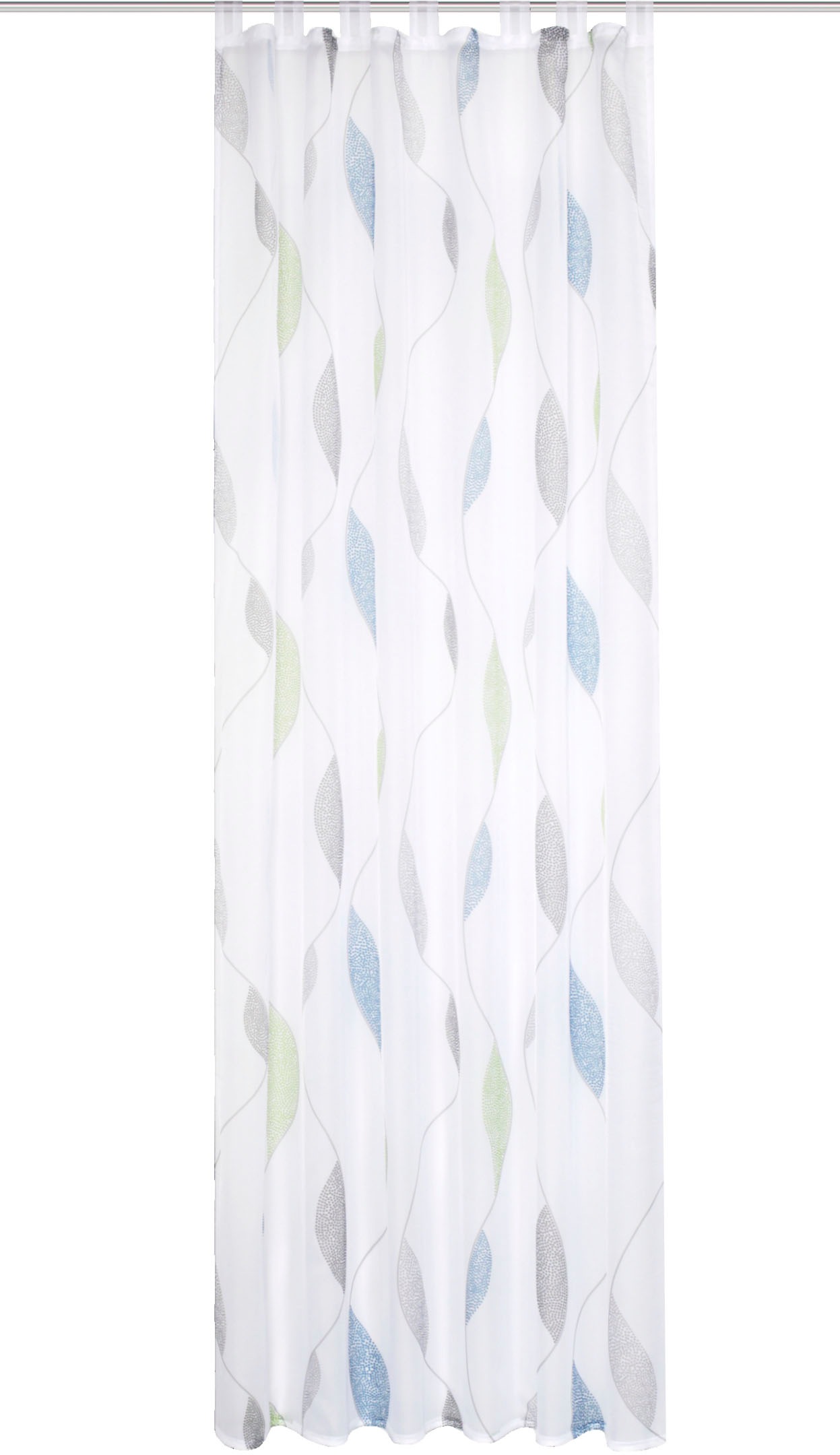 Thumbnail - HOME WOHNIDEEN Gardine "PAOLO" Schlaufen 1 Stk. tlg. halbtransparent