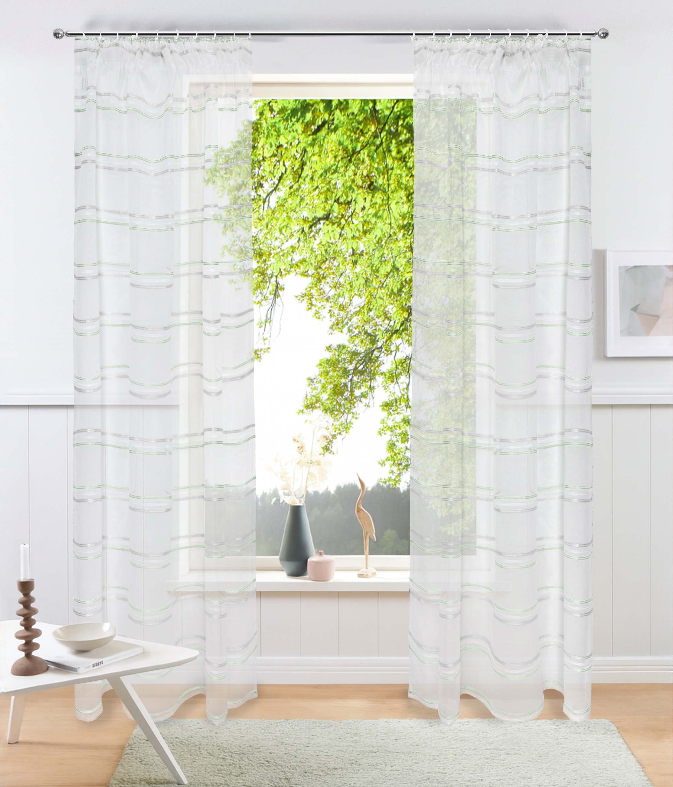 OTTO home Gardine "Sirii" Multifunktionsband 1 Stk. tlg. Halbtransparent, a günstig online kaufen