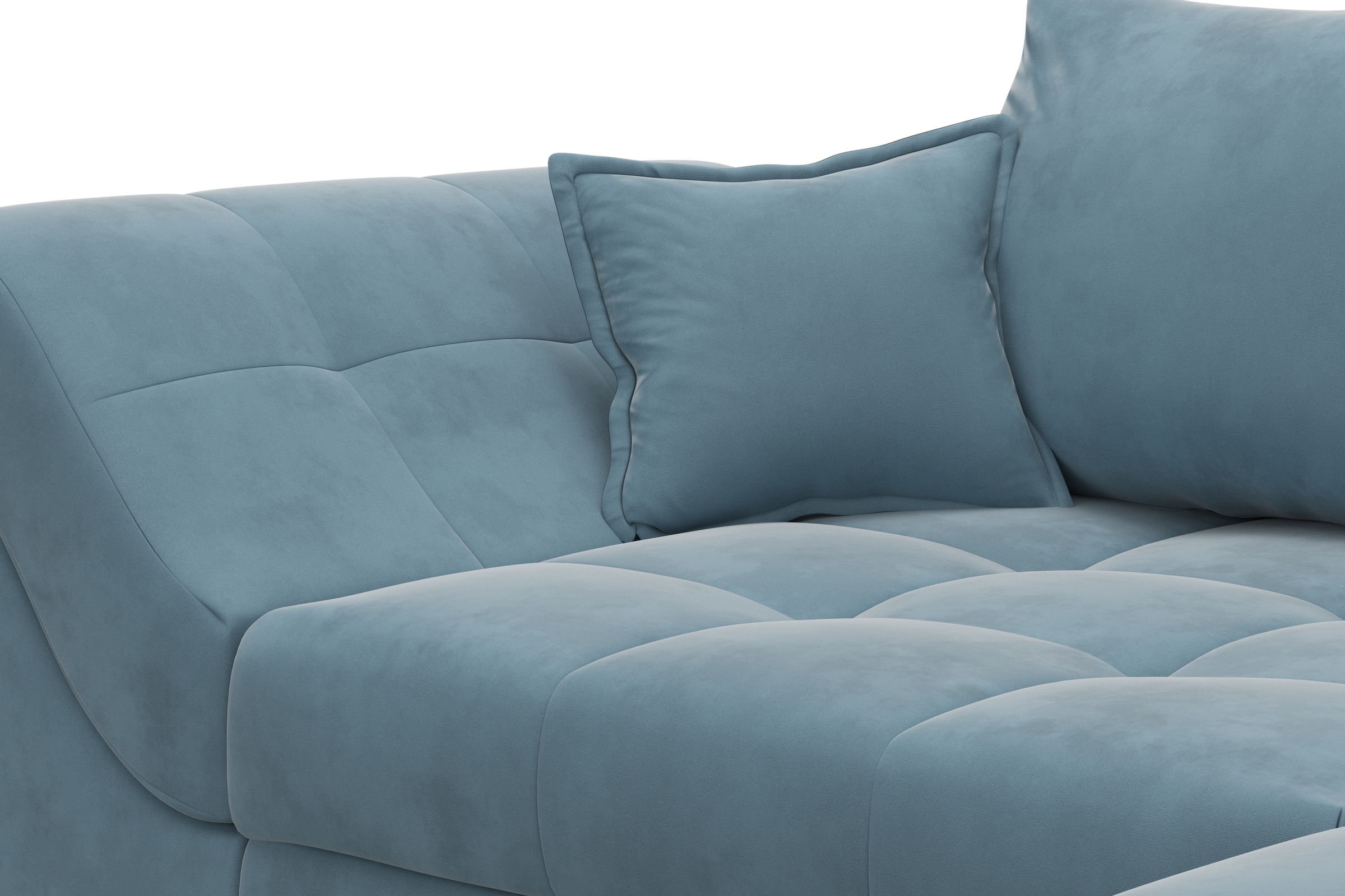 COLLECTION AB Ecksofa Joseli,  mit Zier- und Rückenkissen, komfortable Schanzen-Armlehne