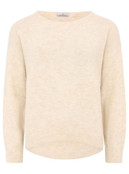 Zwillingsherz Rundhalspullover "Soleil" Rundhalsausschnitt, großer Rückenpi günstig online kaufen