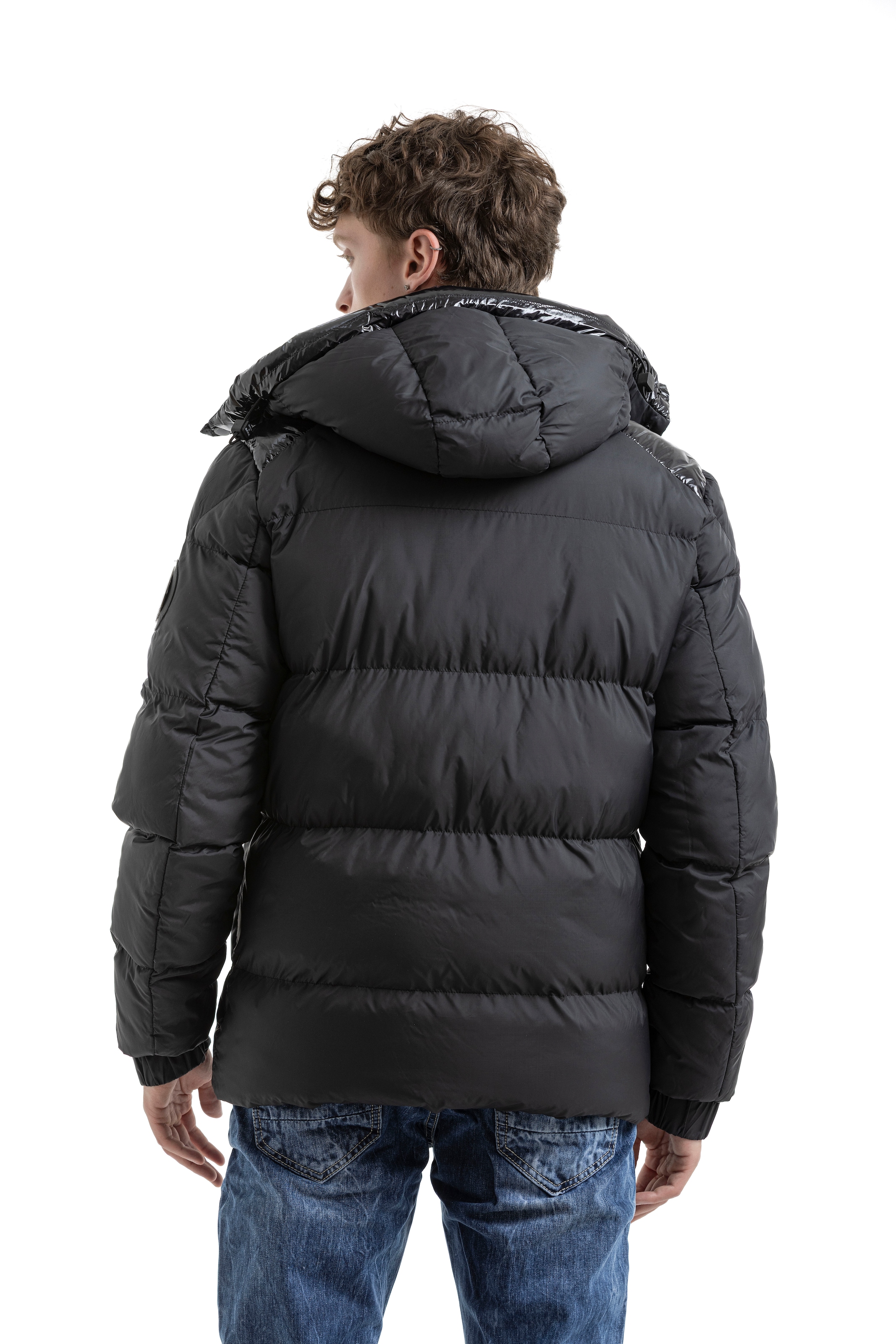 Cipo & Baxx Steppjacke mit Kapuze