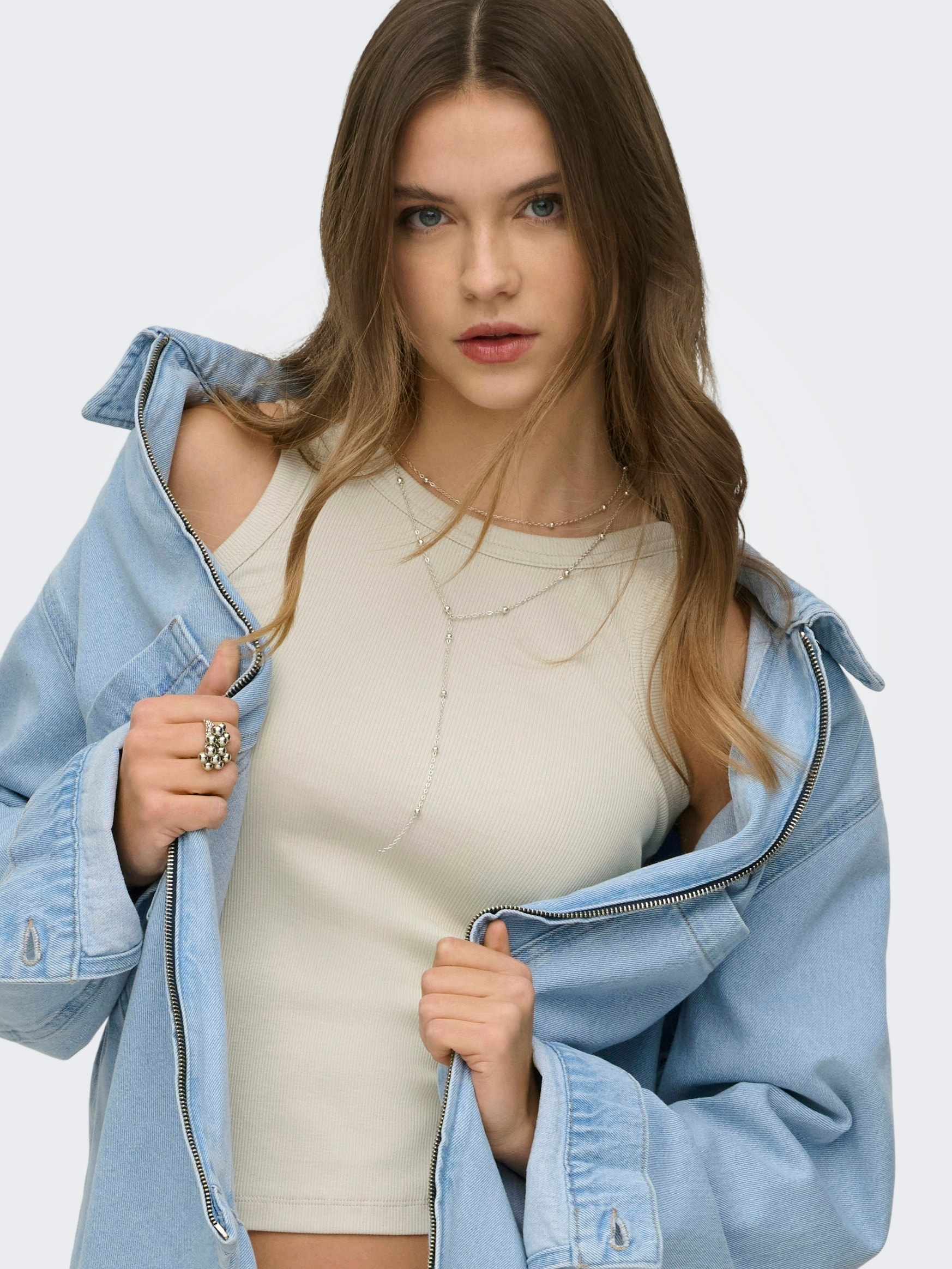 ONLY Tanktop »ONLVAL 2-WAY TANK TOP JRS NOOS« Baumwollmischung, Rundhals