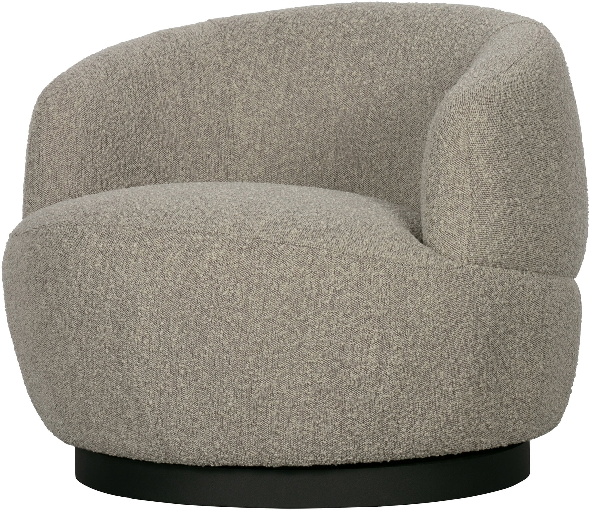 WOOOD Drehstuhl »Woolly«, runde Form, in jede Richtung drehbar, Breite 84 cm