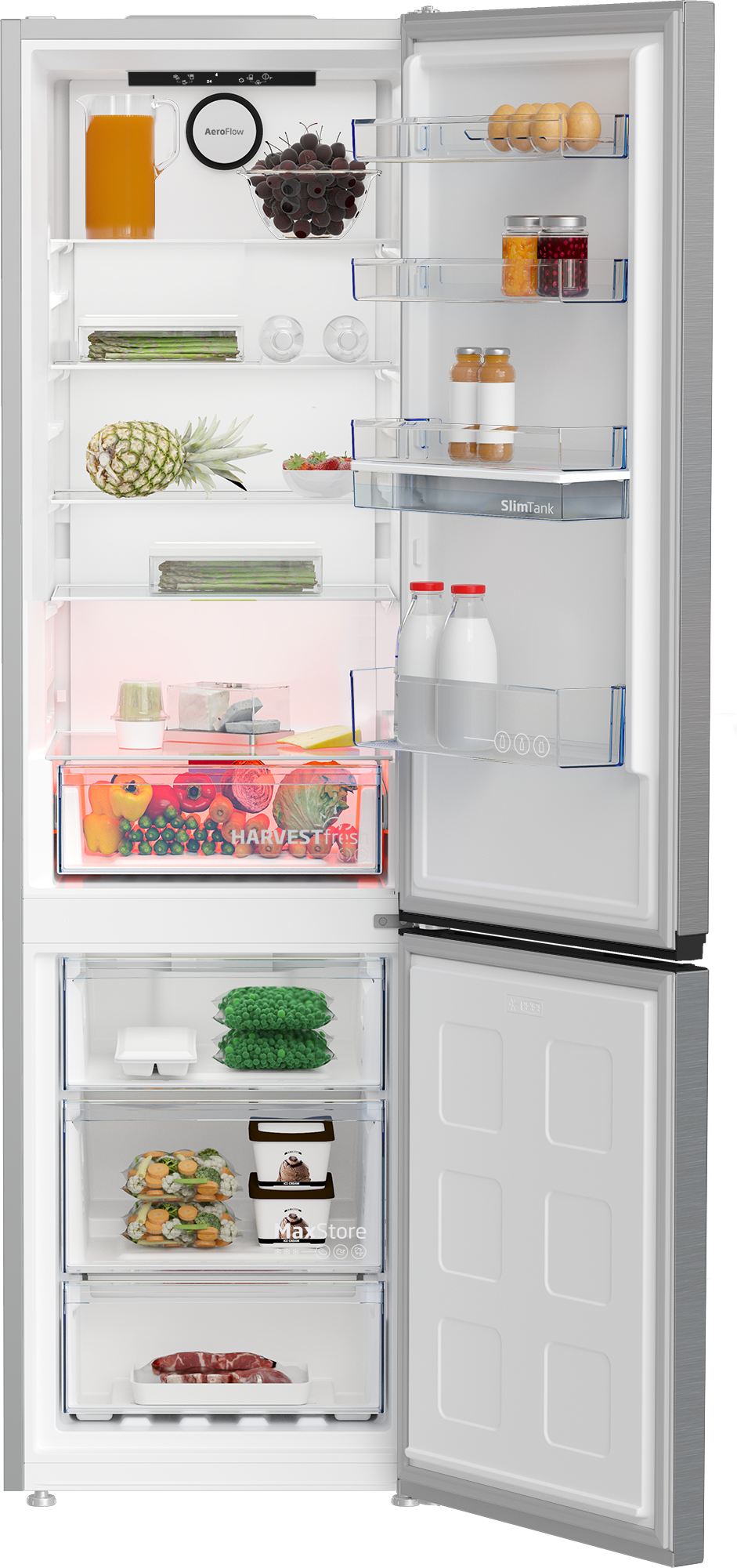 BEKO Kühl-/Gefrierkombination »B5RCNA406DHXB1« 210 cm hoch 64 cm breit