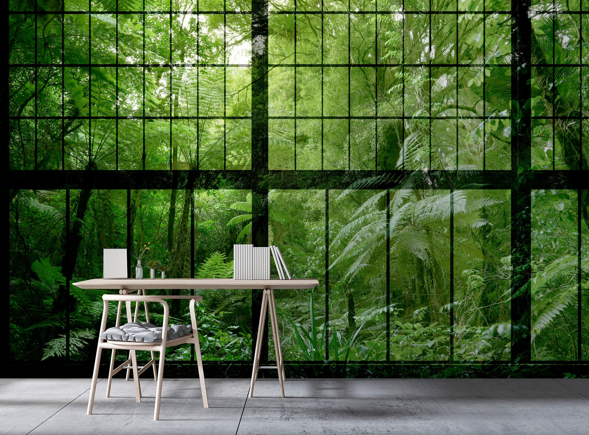 living walls Fototapete »Walls by Patel Rainforest 2«, Vlies, Wand, Schräge