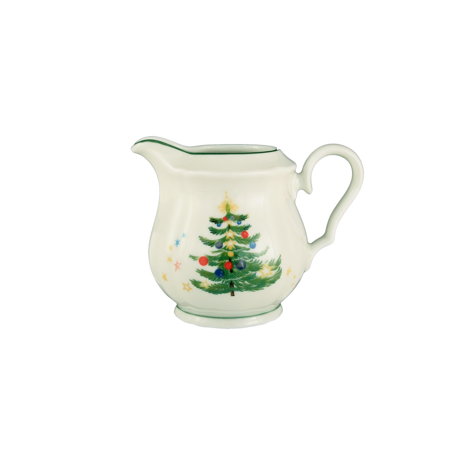 Seltmann Weiden Milchbehälter "Brotteller Marieluise Weihnachten ø 17,1 cm weiß-grün"
