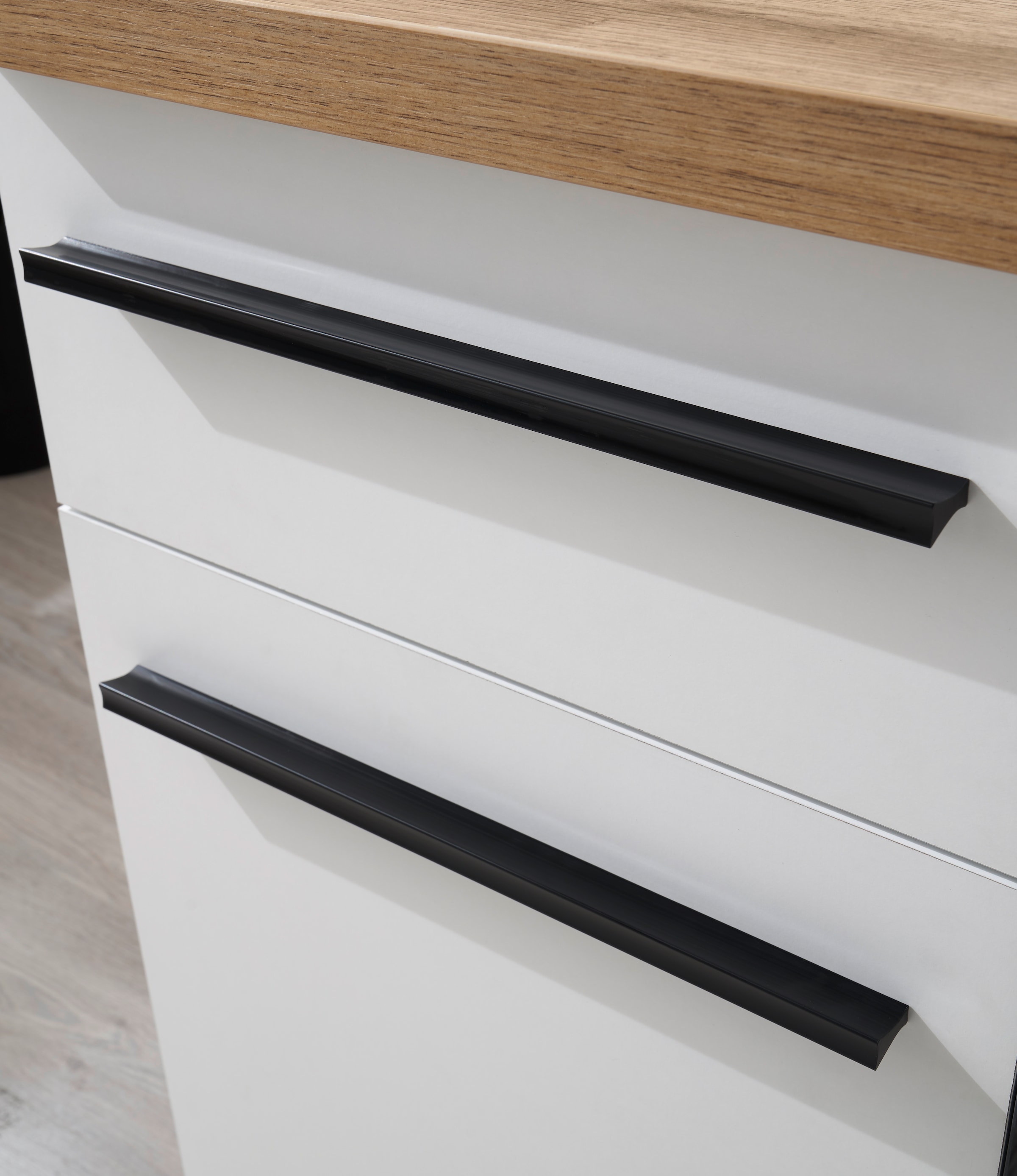 BASIC by Balculina Pantryküche »Torcello BxHxT 180x210x60 cm«, Breite 180cm, wahlweise mit E-Geräten, Softclose-Funktion