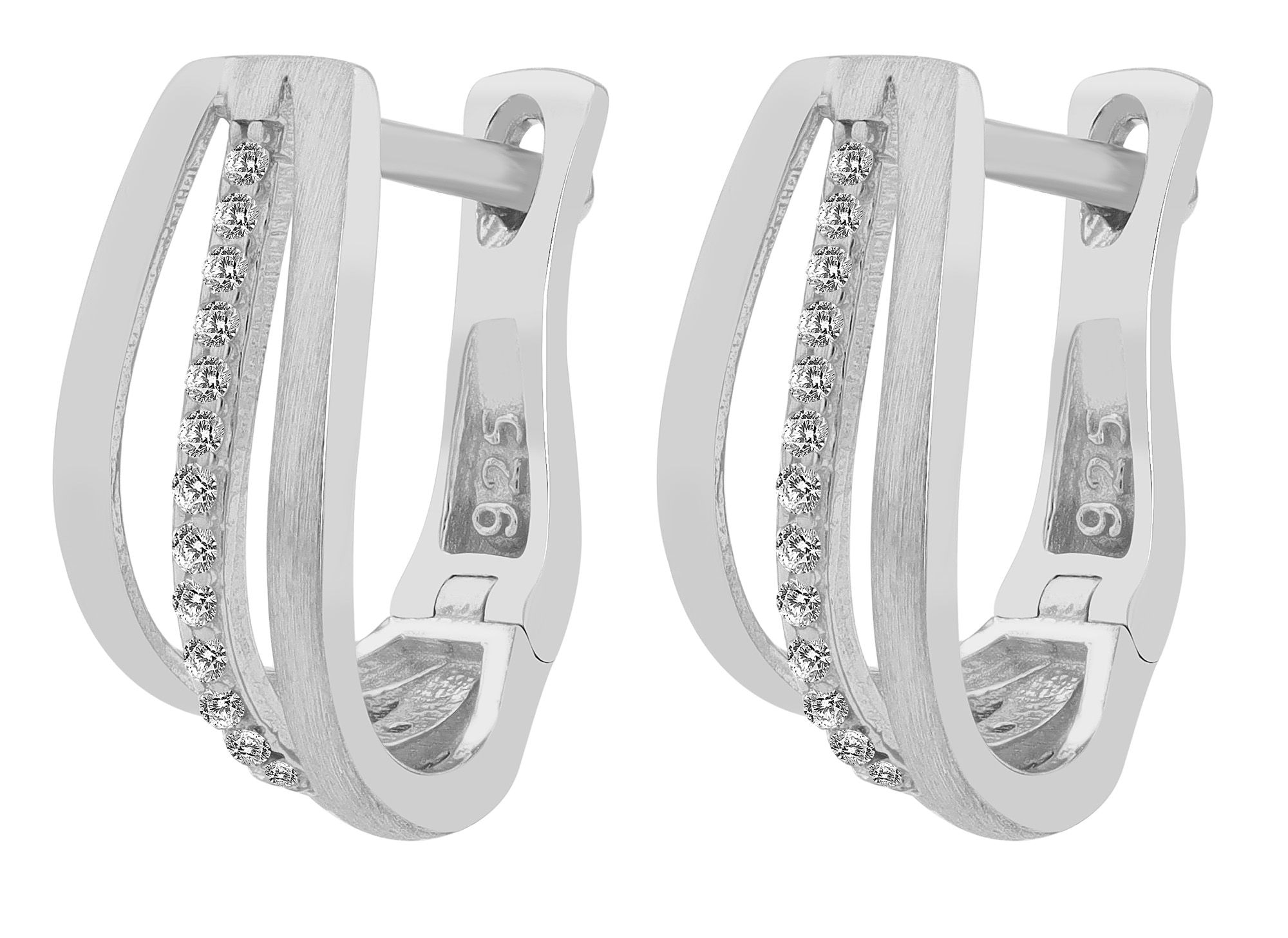 Adelia´s Paar Ohrhänger "Damen Ohrringe – Ohrstecker aus 925 Silber mit Zir günstig online kaufen