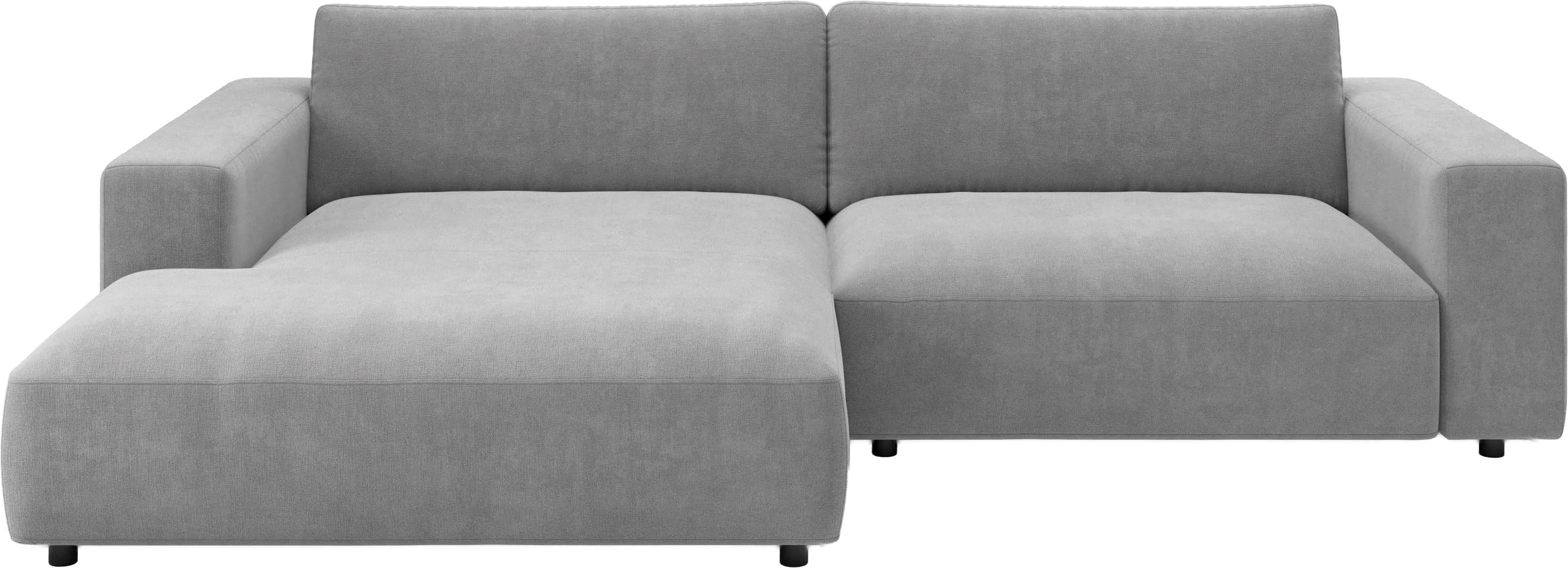 Musterring Ecksofa "MR LUCIA, Charakterstarker Lounge-Komfort von Musterring" XXL-Longchair, erstklassige Kammerkissen & zeitloser Look
