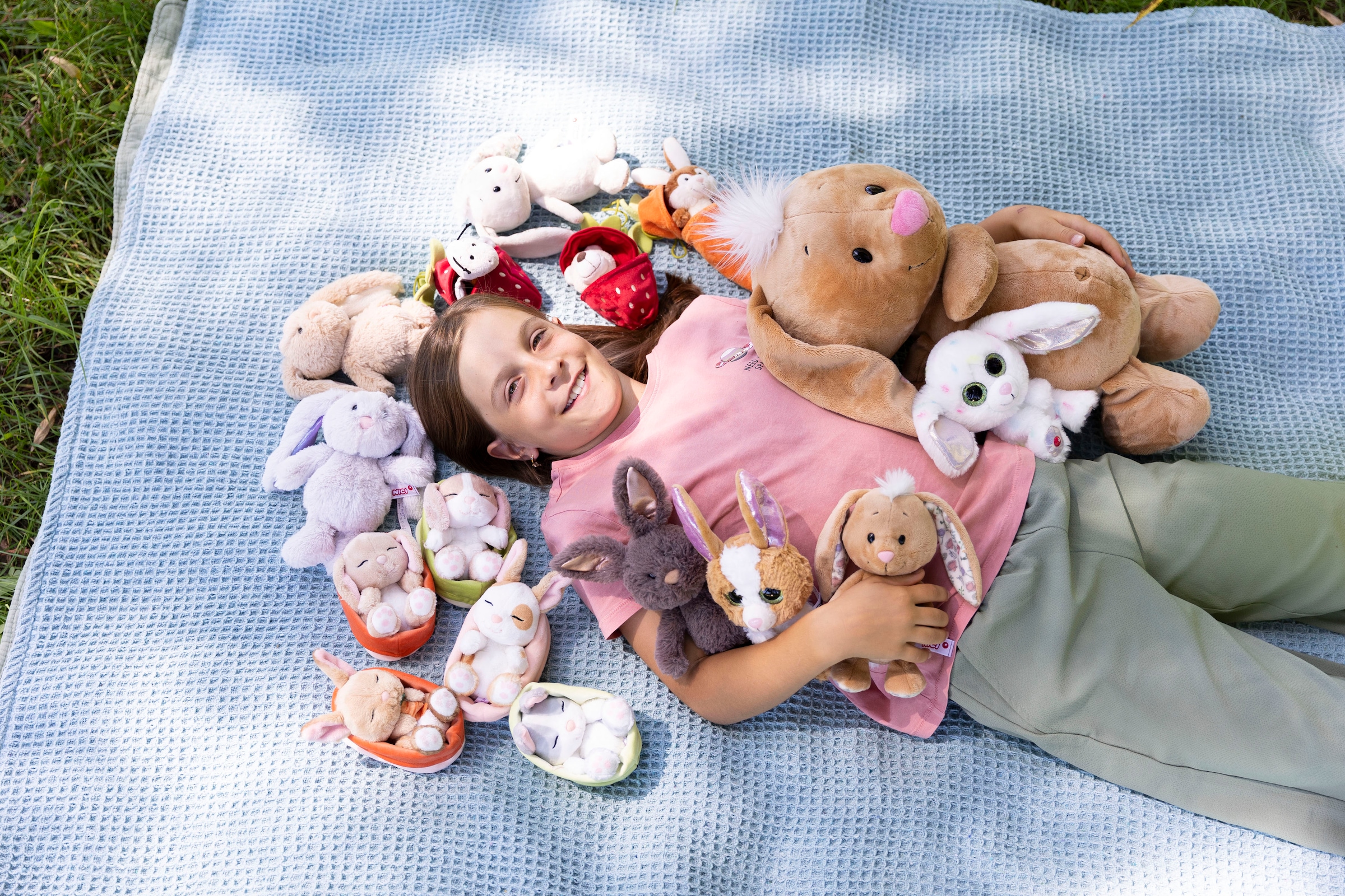 Nici Kuscheltier »My NICI Bunny, Hase hellbraun 20 cm schlenkernd GREEN«