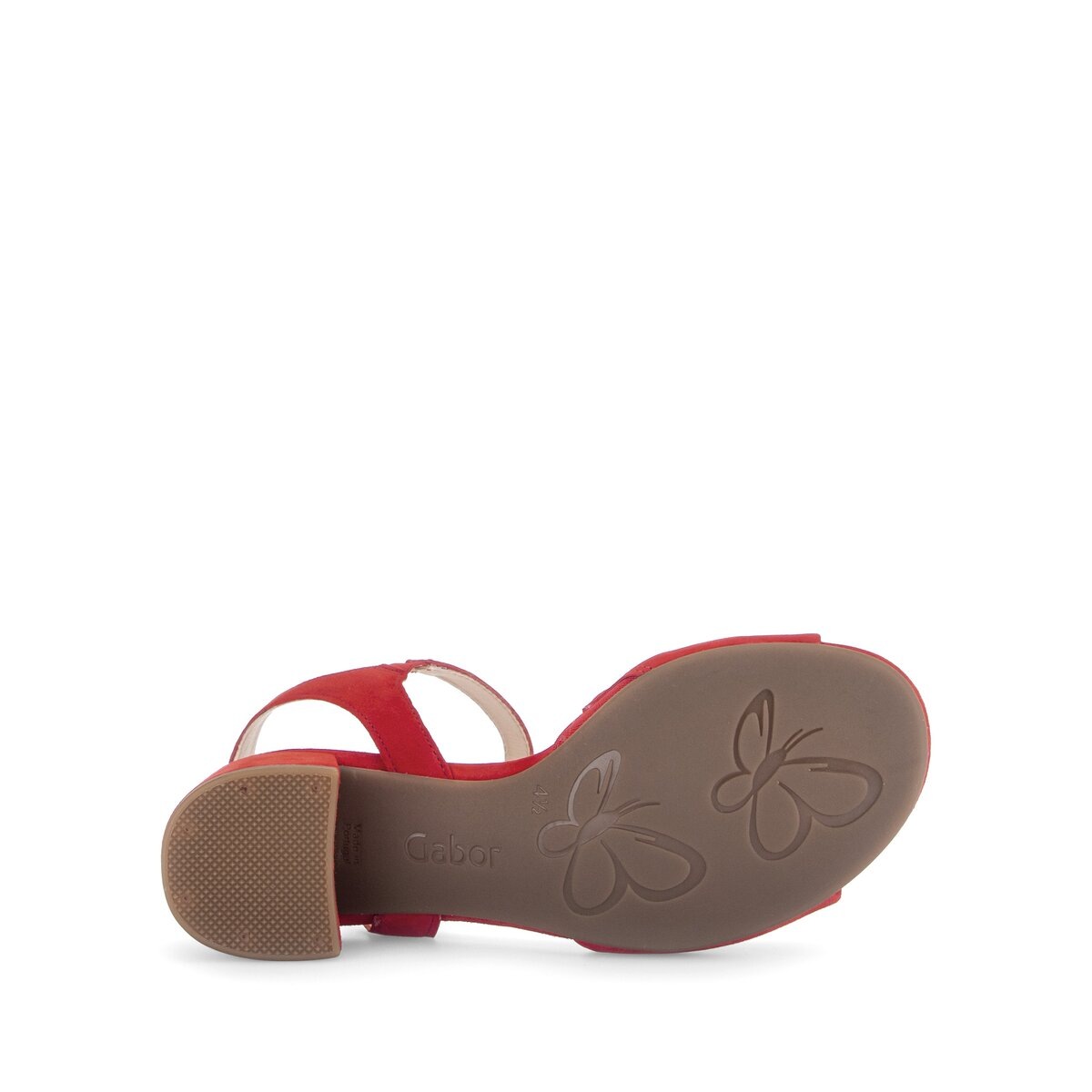Riemchensandale GABOR "Riemchensandale", Damen, Gr. 38, rot, Schuhe Riemchensandale 3