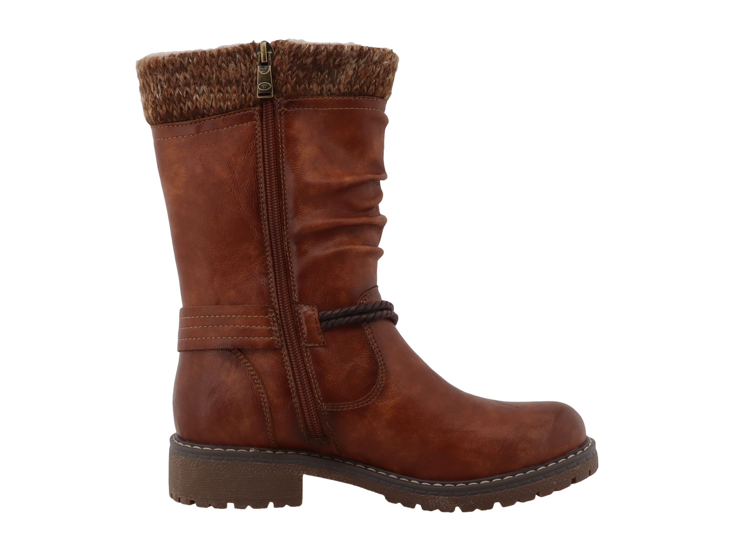 TOM TAILOR Winterstiefel  Blockabsatz, Langschaftstiefel mit wasserabweisender TEX-Ausstattung