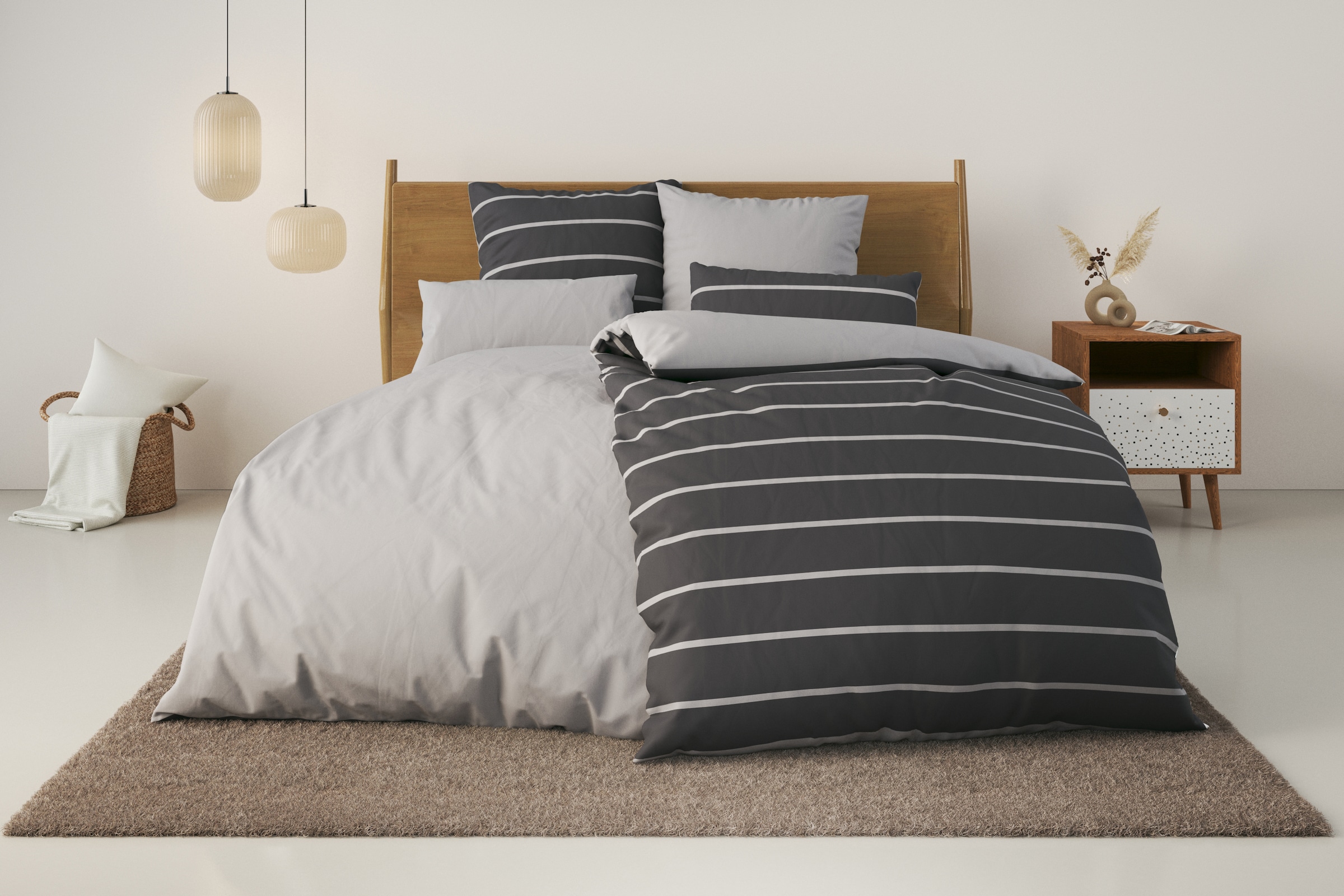 OTTO home Bettwäsche "Katja" 2 tlg. Bettwäsche aus Baumwolle, Bettwäsche mi günstig online kaufen