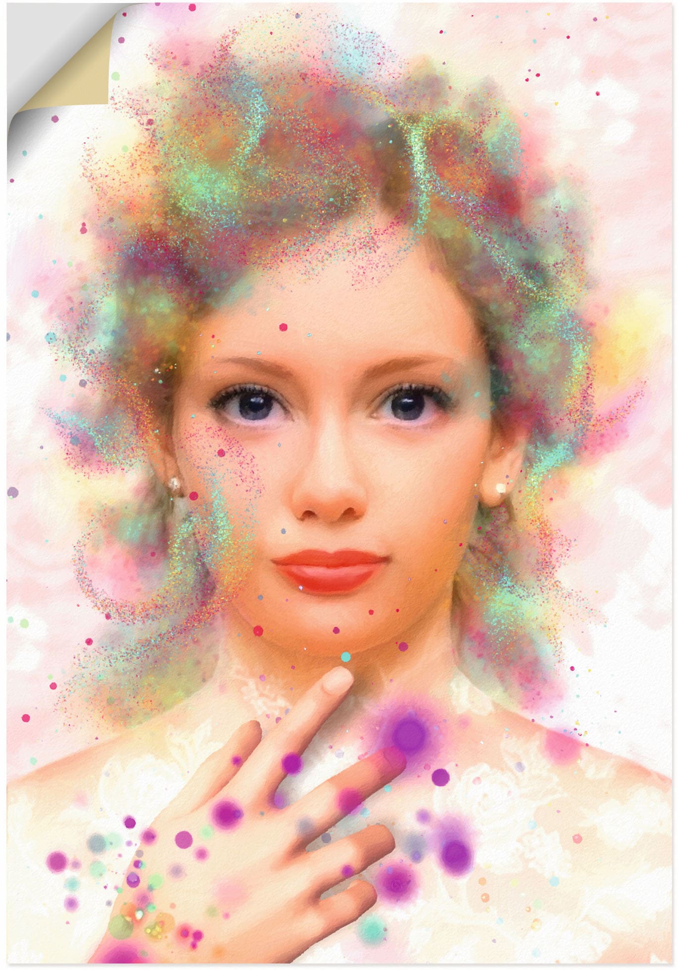 Artland Wandbild »Seelenfarben«, Bilder von Frauen, (1 St.), als Alubild, Leinwandbild, Wandaufkleber oder Poster in versch. Größen