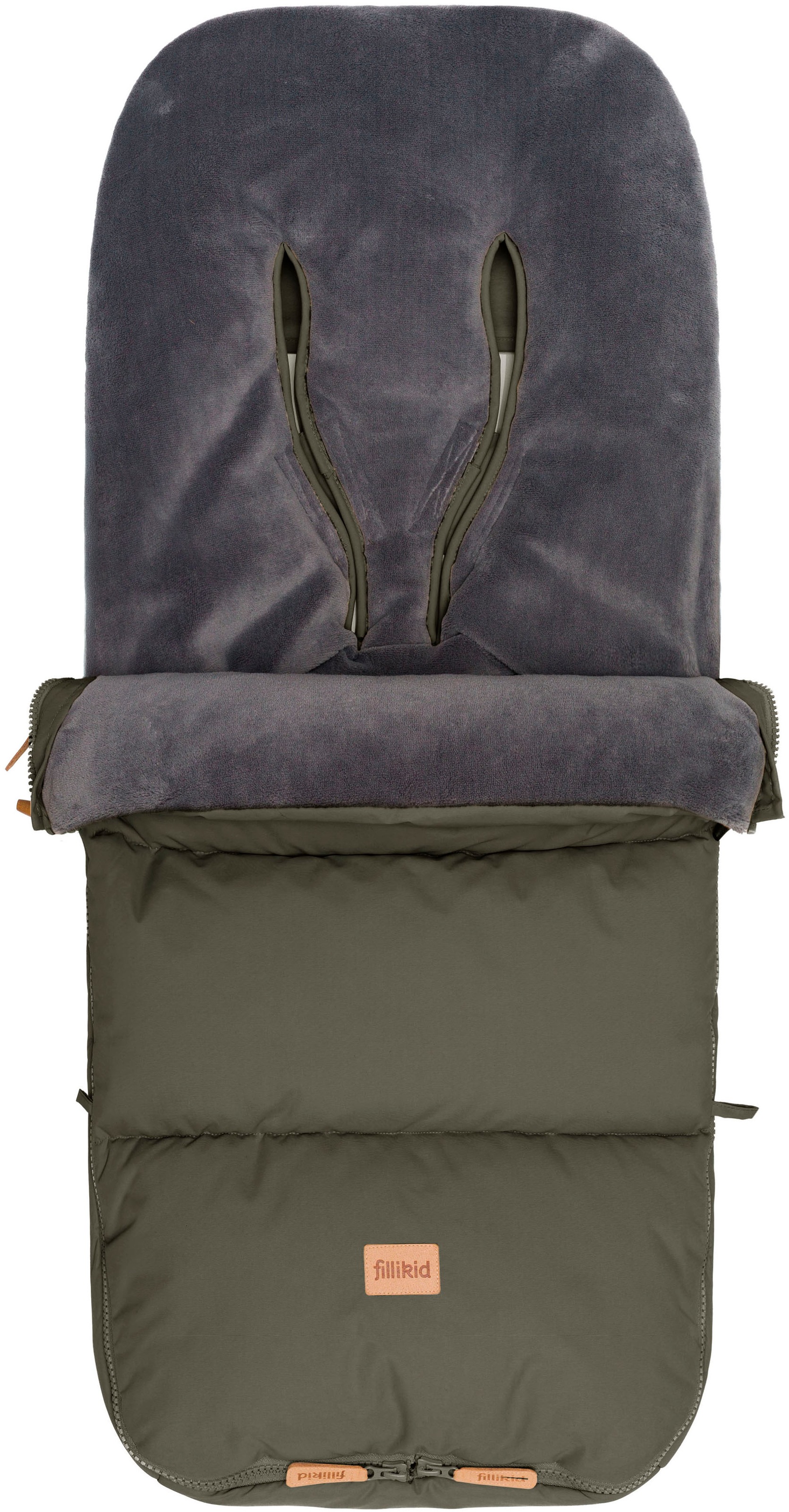 FILLIKID Kinder Fußsack "Kinley Winterfußsack", grün, Polyester, Fußsäcke