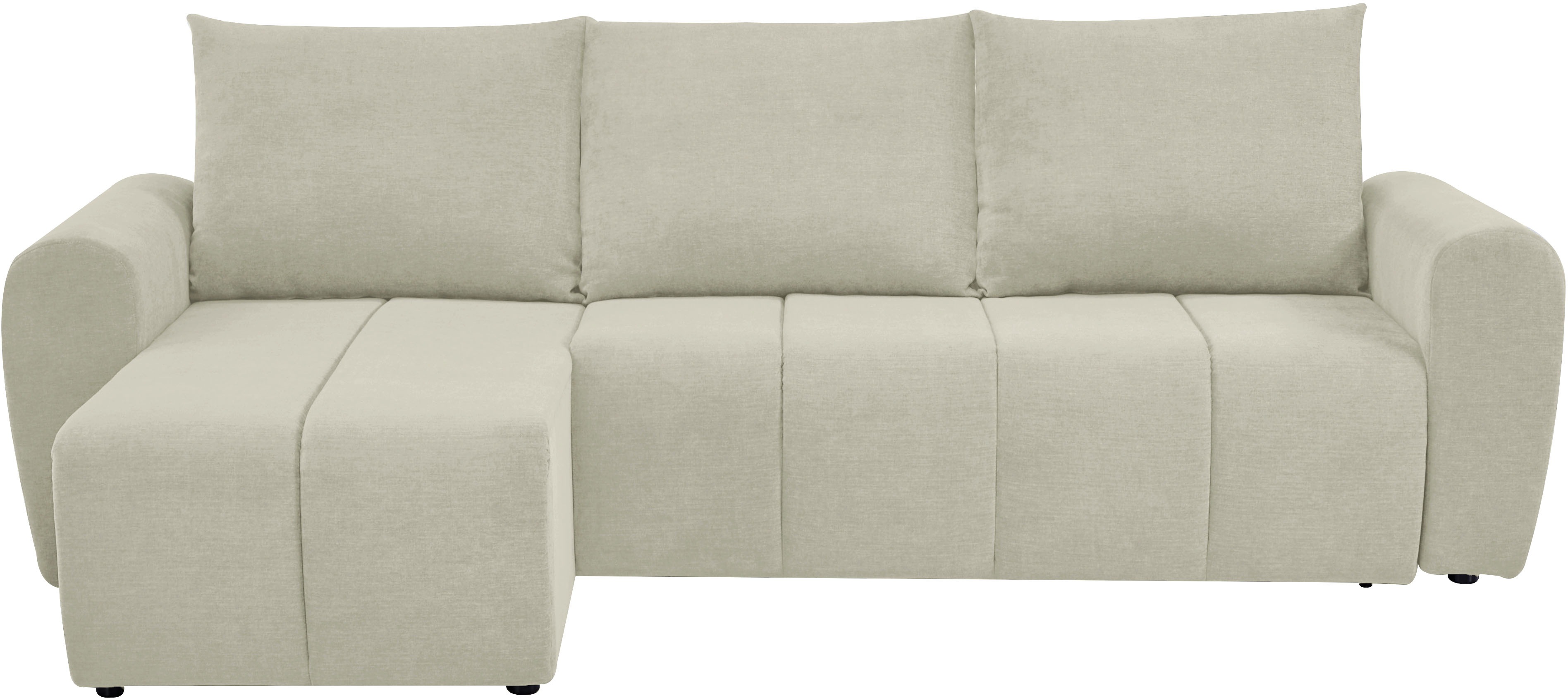 Thumbnail - Home affaire Ecksofa "Nortrud, 241 cm, L-Form, mit Schlaffunktion u. Bettkasten" Recamiere rechts / links montierbar, in...