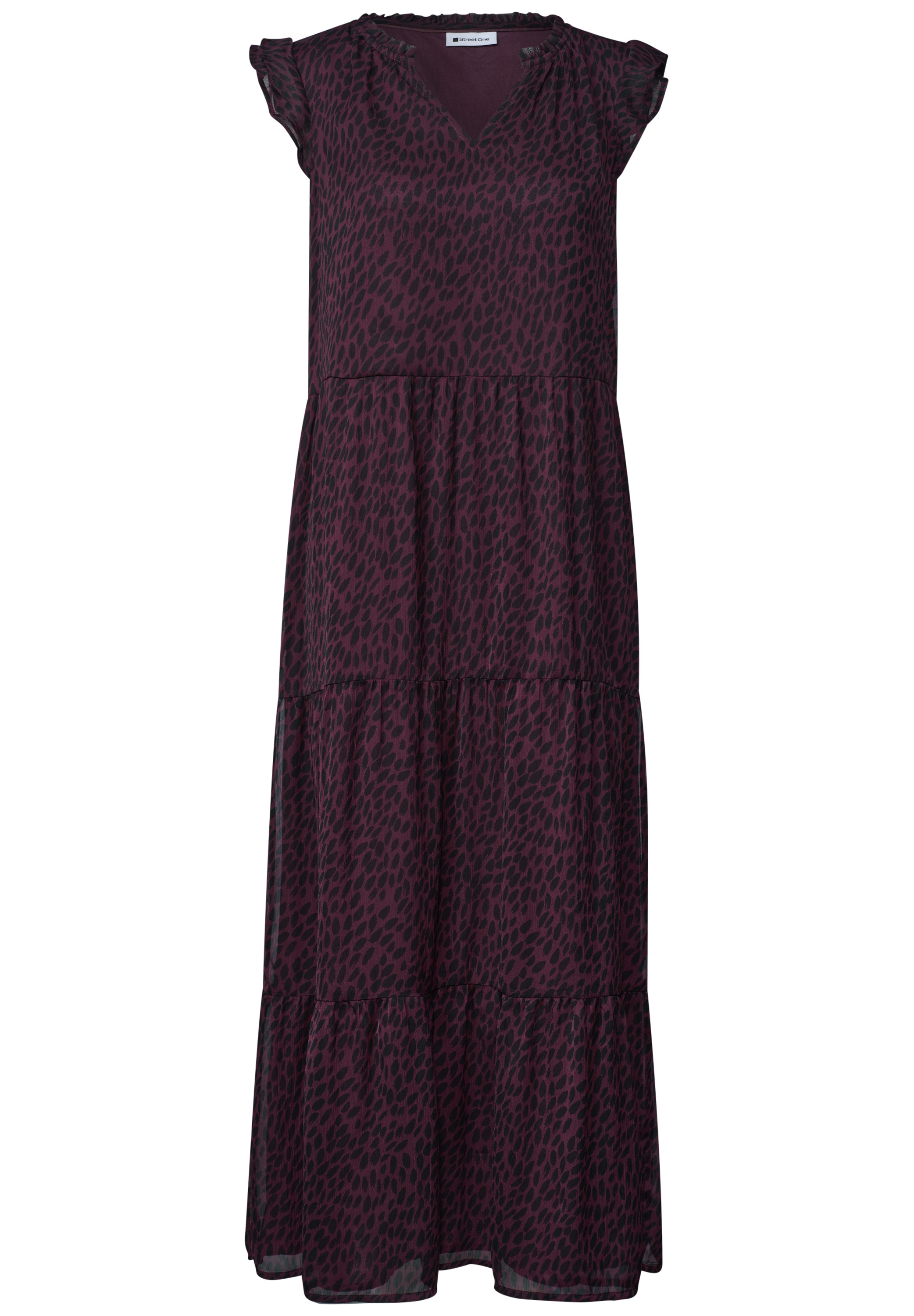 STREET ONE Maxikleid Ohne Taschen mit allover Print