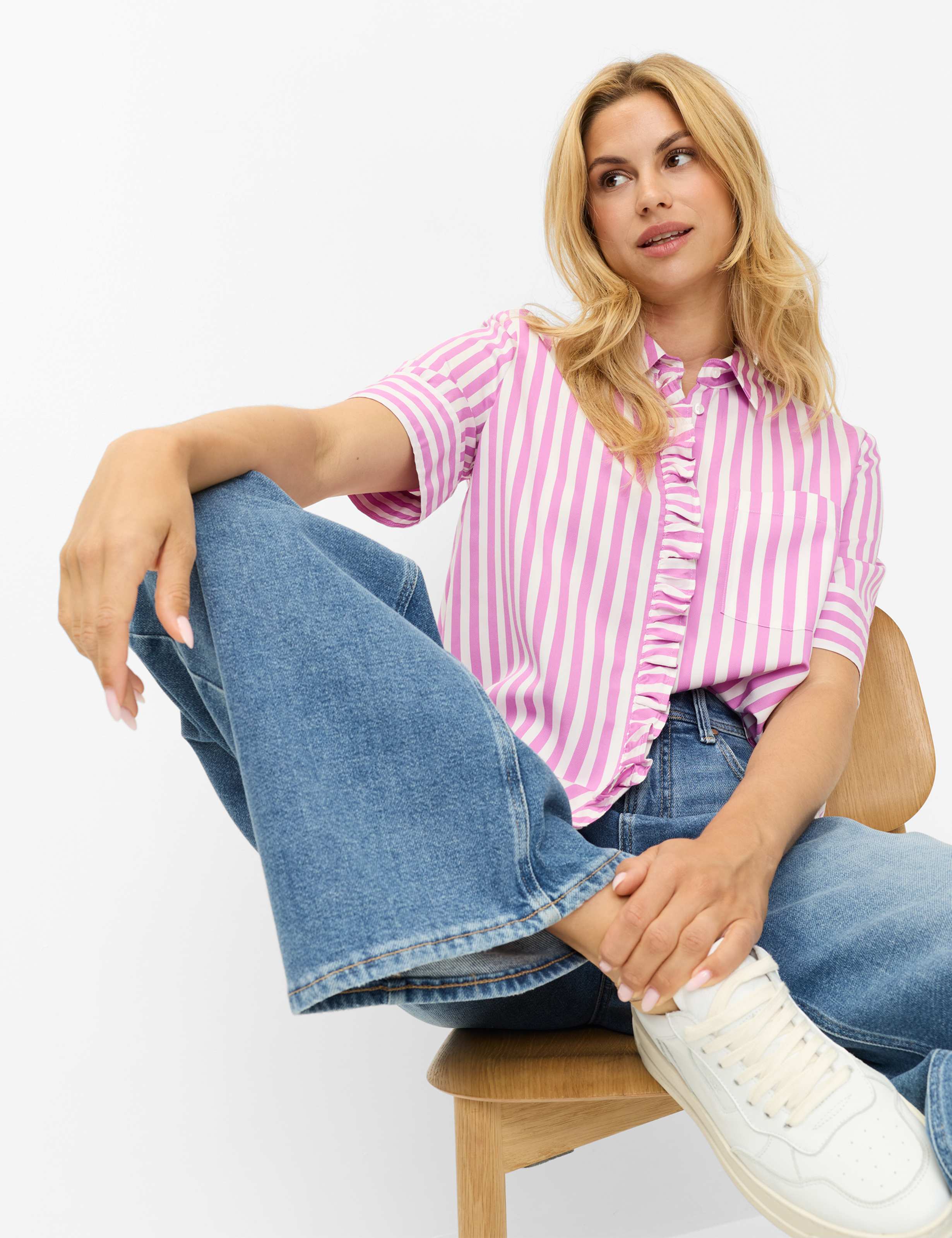 Brax Klassische Bluse "Style VICA FRIL"