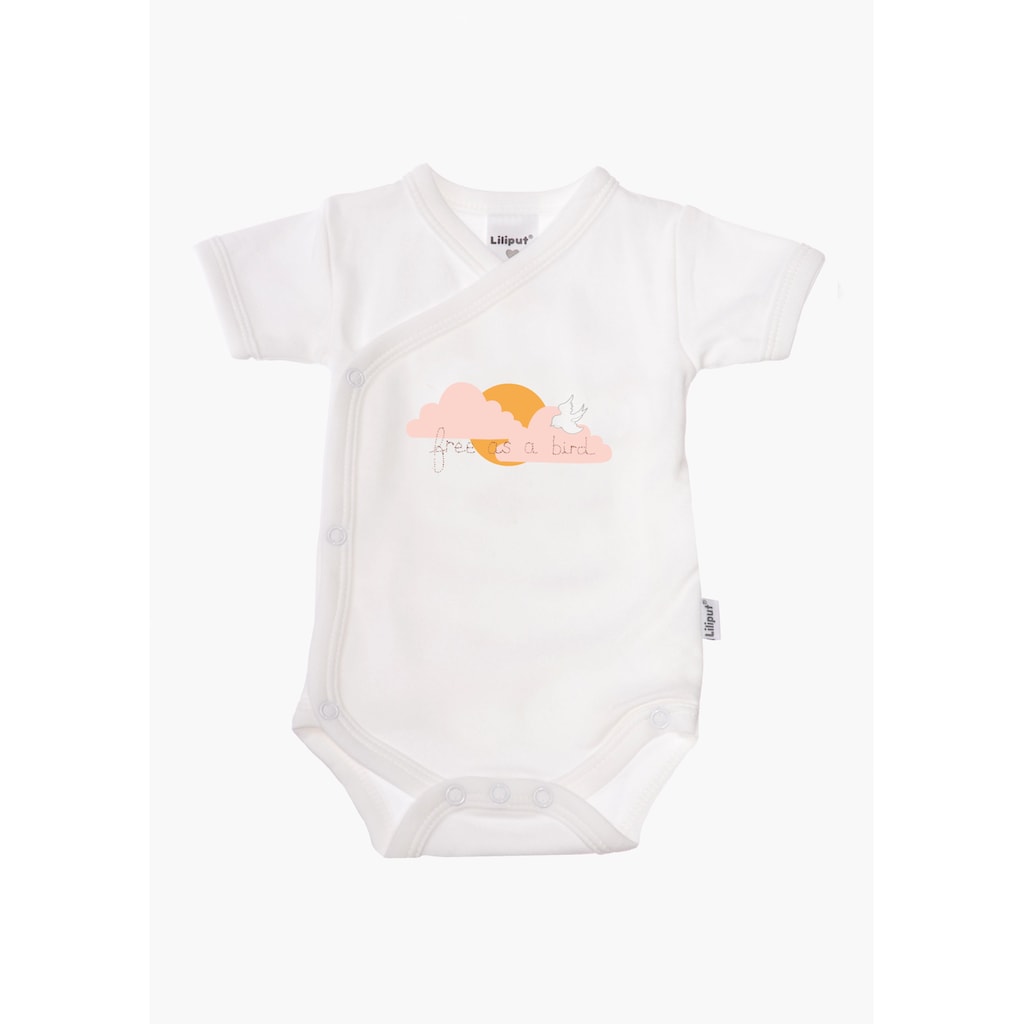 Kindermode Babykleidung Jungen Liliput Body »Birds«, (2 tlg.), mit praktischer Druckknopfleiste weiß