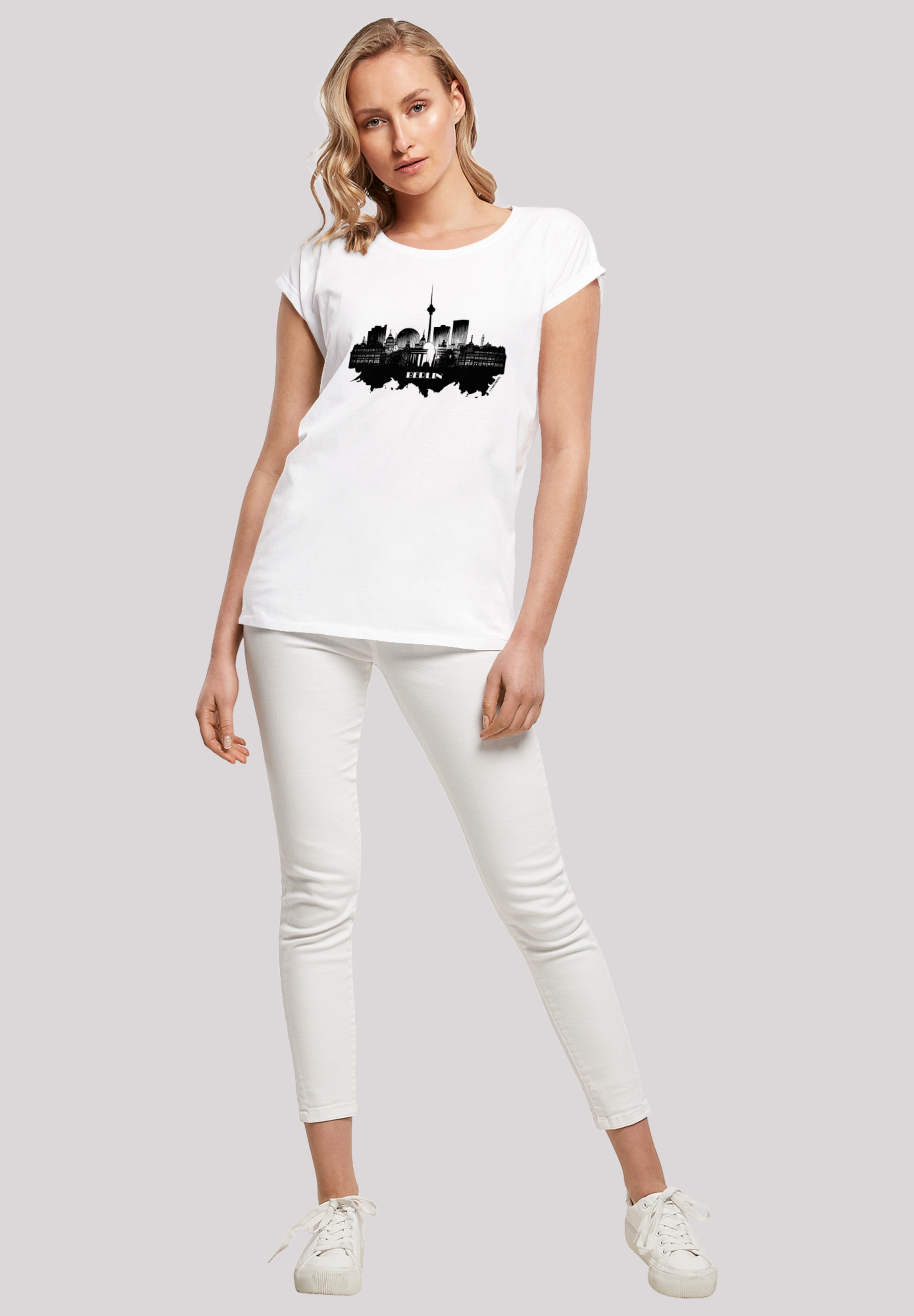 F4NT4STIC T-Shirt »Cities Collection - Berlin skyline«, Print