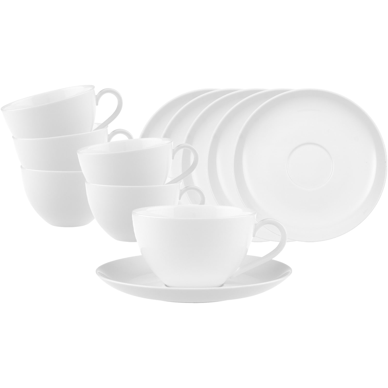 Villeroy & Boch Tasse "Kaffeetasse mit Untertasse Anmut 6er Set 12er Set we günstig online kaufen