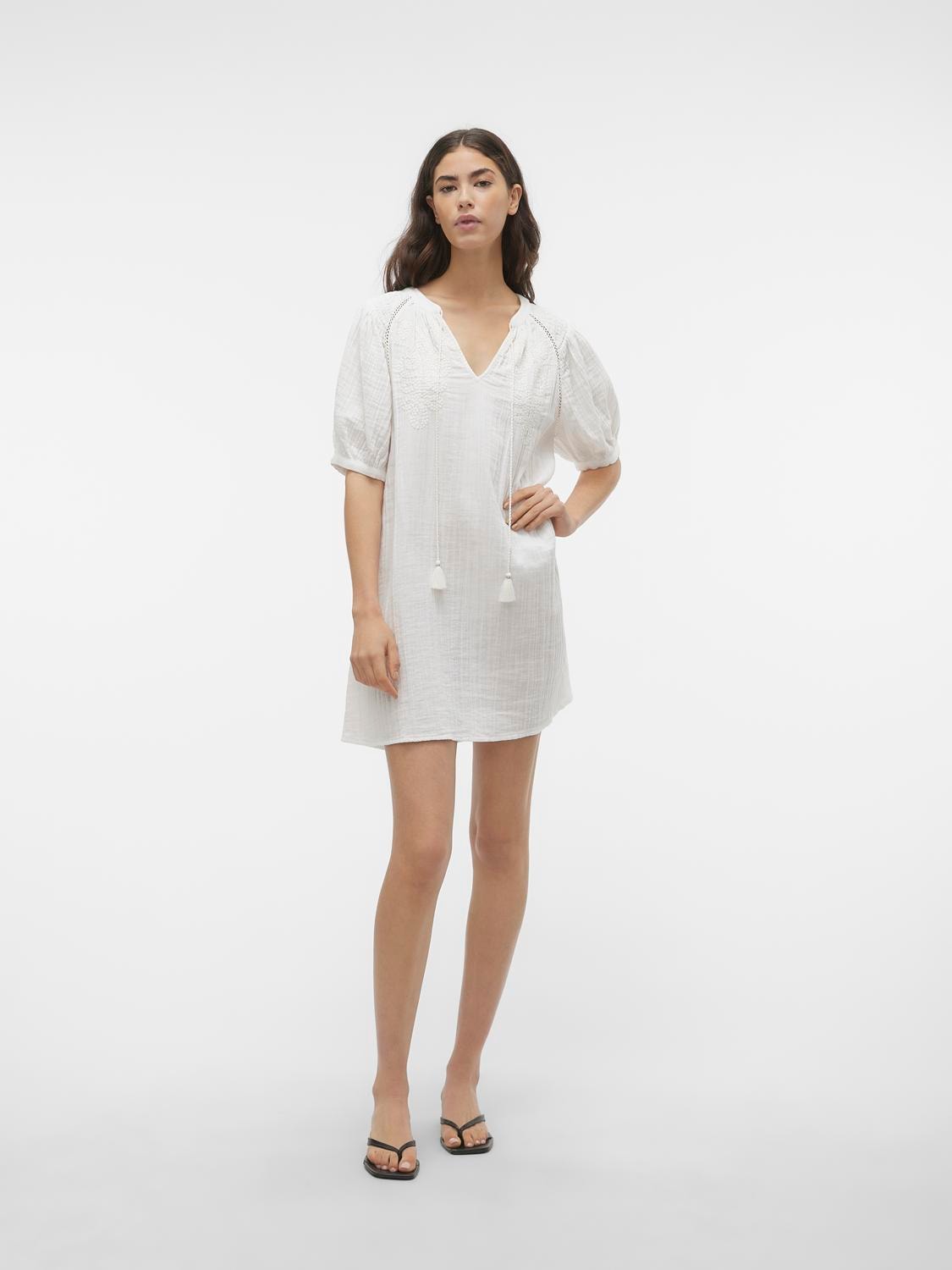 Vero Moda Tunikakleid »VMKISY 2/4 SLEEVE TUNIC WVN BTQ« Sommerkleid,