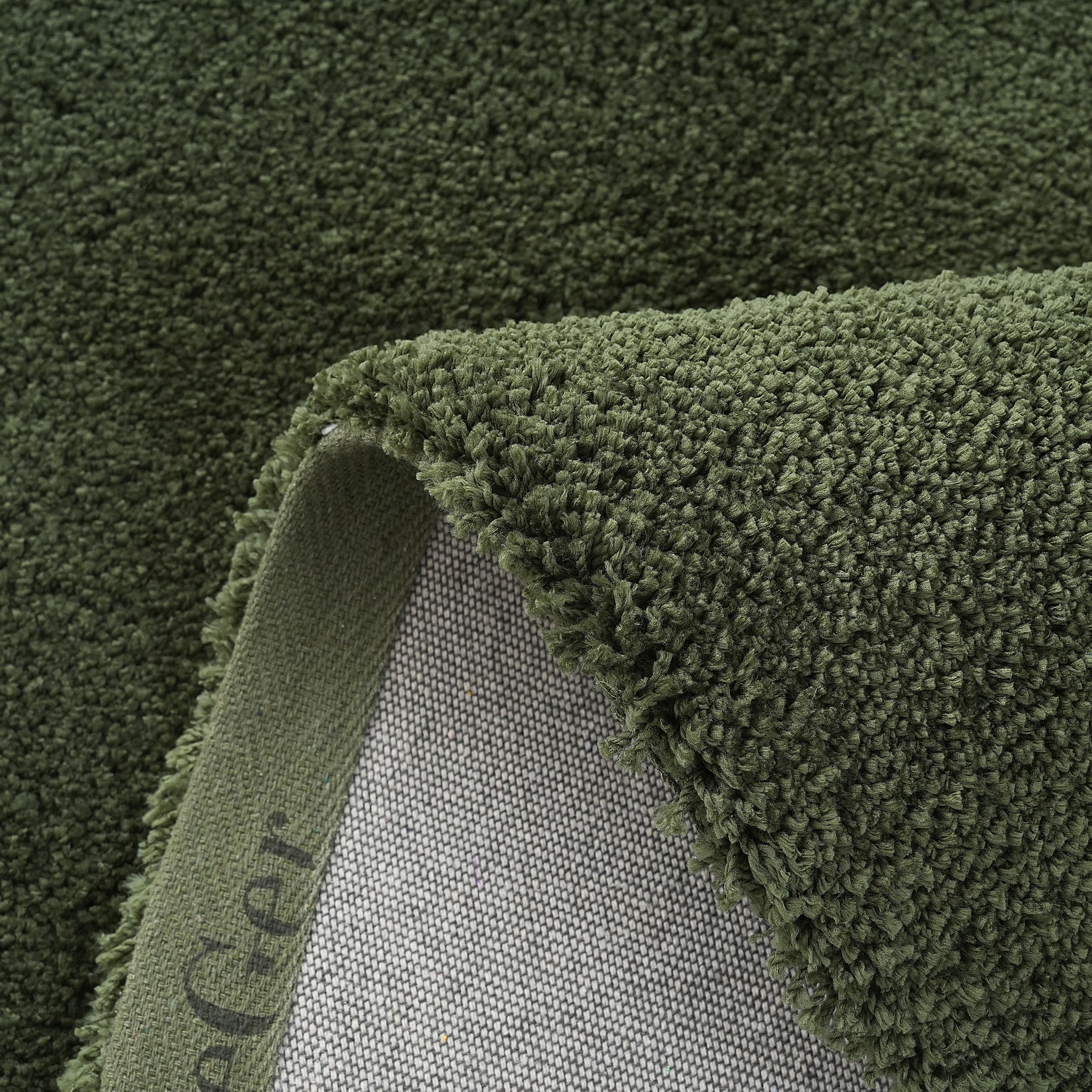 LeGer Home by Lena Gercke Hochflor-Teppich »Halrum, einfarbig, besondere Form, modern«, U-förmig, 25 mm Höhe, organische Form, bean shape, kuschelig, Wohnzimmer, Schlafzimmer