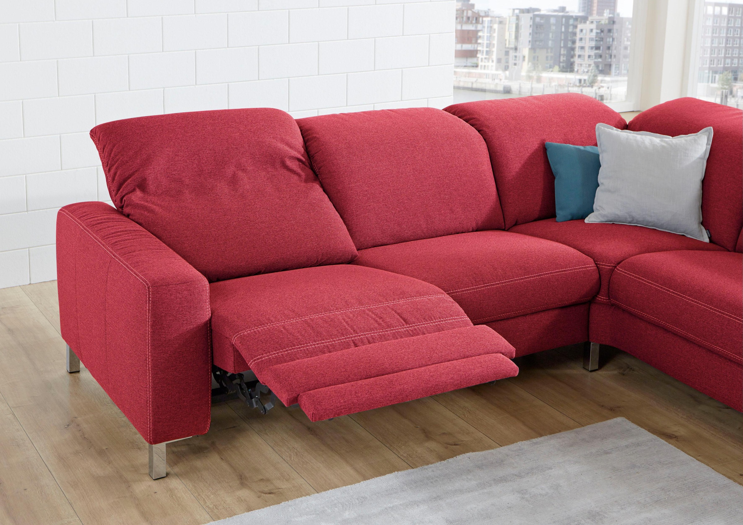 3C Candy Ecksofa »Homely bequem und komfortabel, mit verstellbaren Kopfteilen, L-Form«, modern und zeitlose Polsterecke, wahlweise mit Relaxfunktion