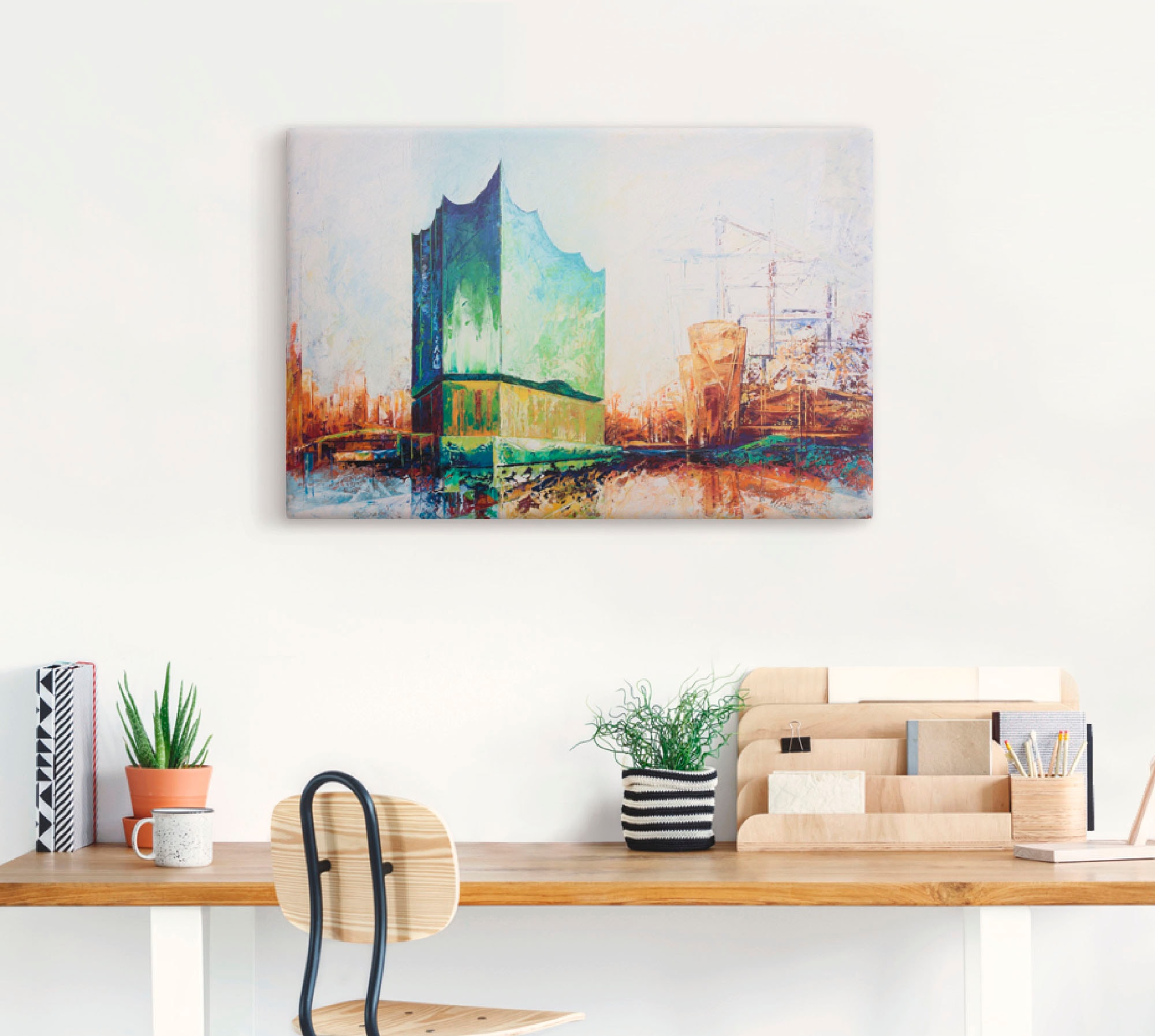 Artland Wandbild »Elbharmonie Hamburg«, Deutschland, (1 St.), als Leinwandbild, Wandaufkleber in verschied. Größen