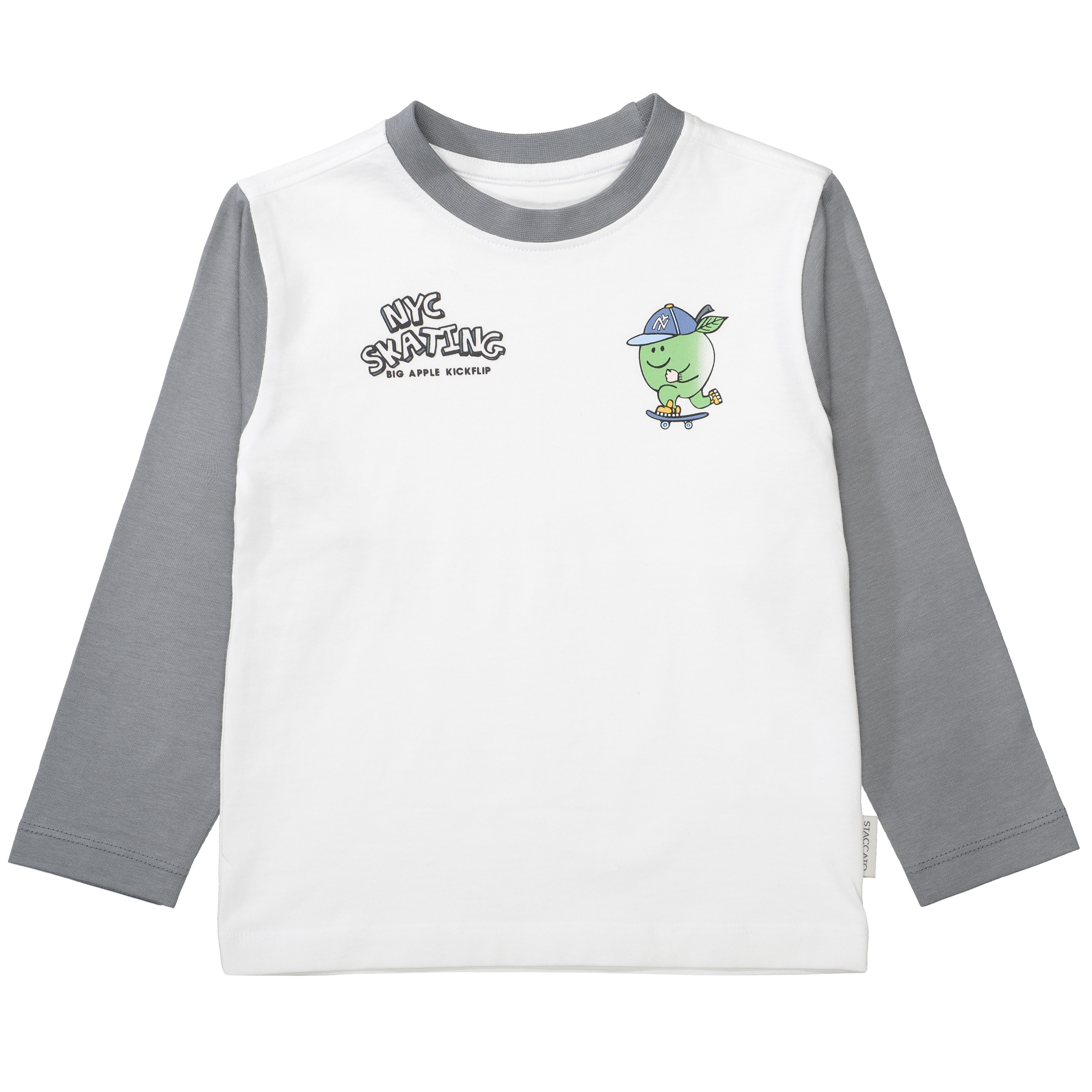 Thumbnail - STACCATO Langarmshirt 2 tlg. 2er Pack, mit Letter-Prints und Colorblocking, für Boys