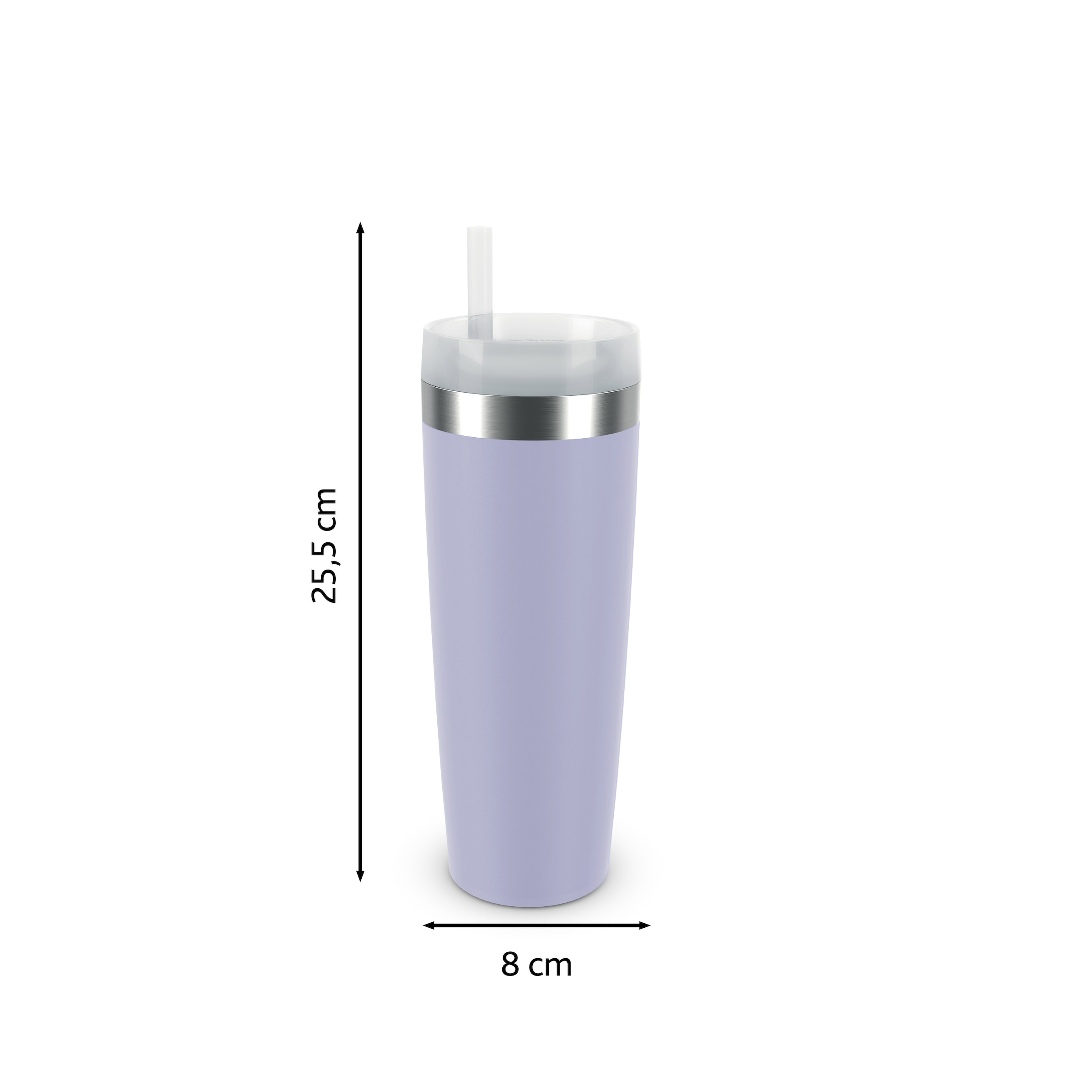 Emsa Isolierflasche »Travel Mug Cool³« 3 Deckelpositionen, für gängige Autohalterungen, inkl. Strohhalm