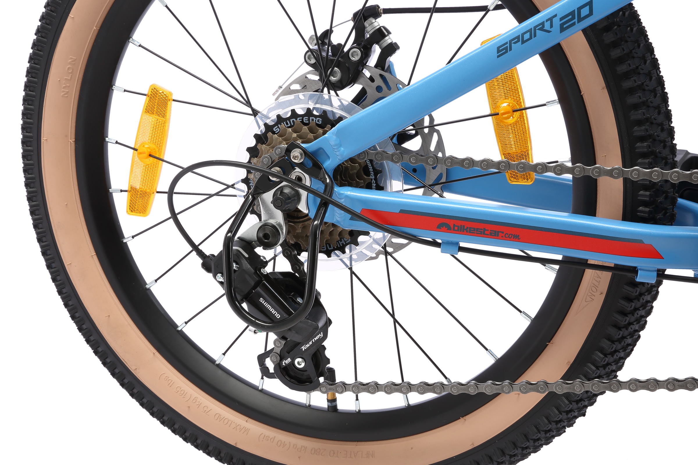 Bikestar Jugendfahrrad 7 Gang Shimano RD-TY21 Schaltwerk Kettenschaltung