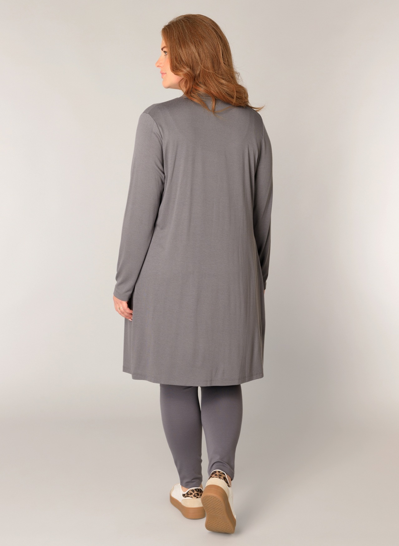 Base Level Curvy Longstrickjacke "Ayla Long", Figurumspielende, weiche Stri günstig online kaufen