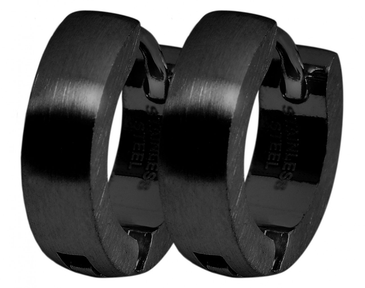 Adelia´s Paar Creolen »Neuheit 2025 - Damen Creolen aus mattem Edelstahl Ø 10 mm«