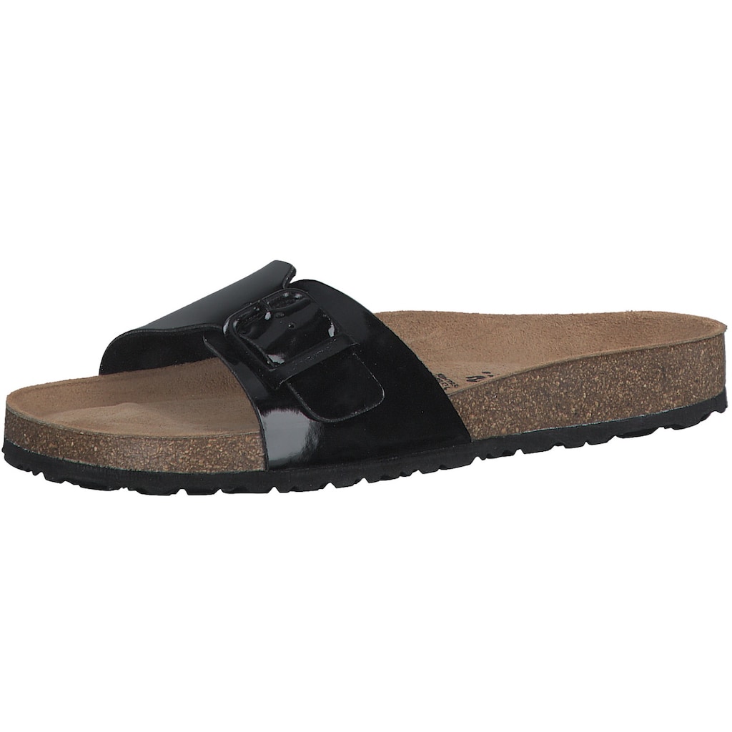 Tamaris Pantolette »CORRA«, Sommerschuh, Schlappen mit Leder-Innensohle