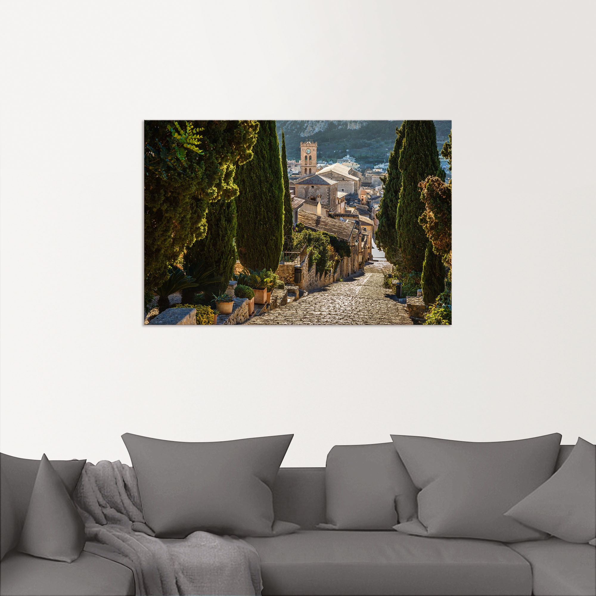 Artland Wandbild "Blick vom Kalvarienberg auf Pollenca", Mallorca, (1 St.), günstig online kaufen