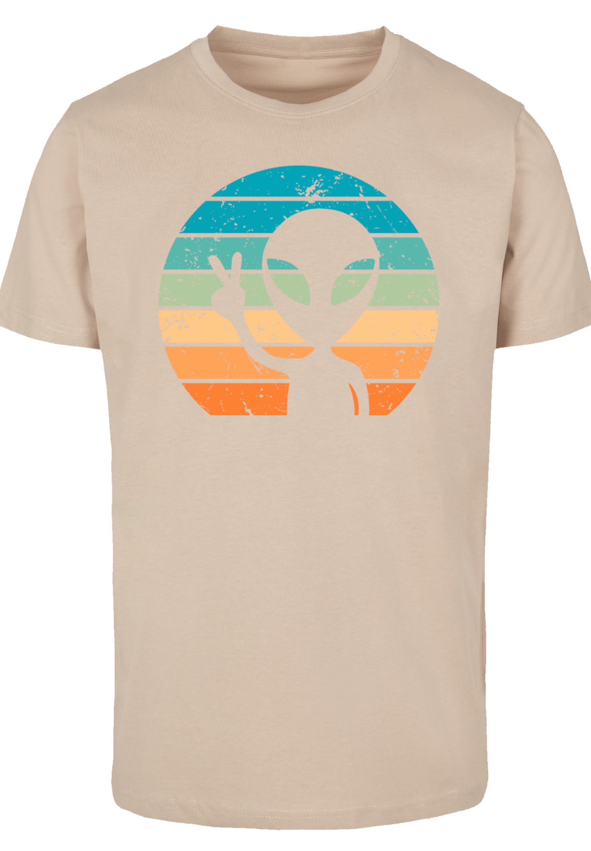 F4NT4STIC T-Shirt »Alien Piece Sonnenuntergang«, Premium Qualität