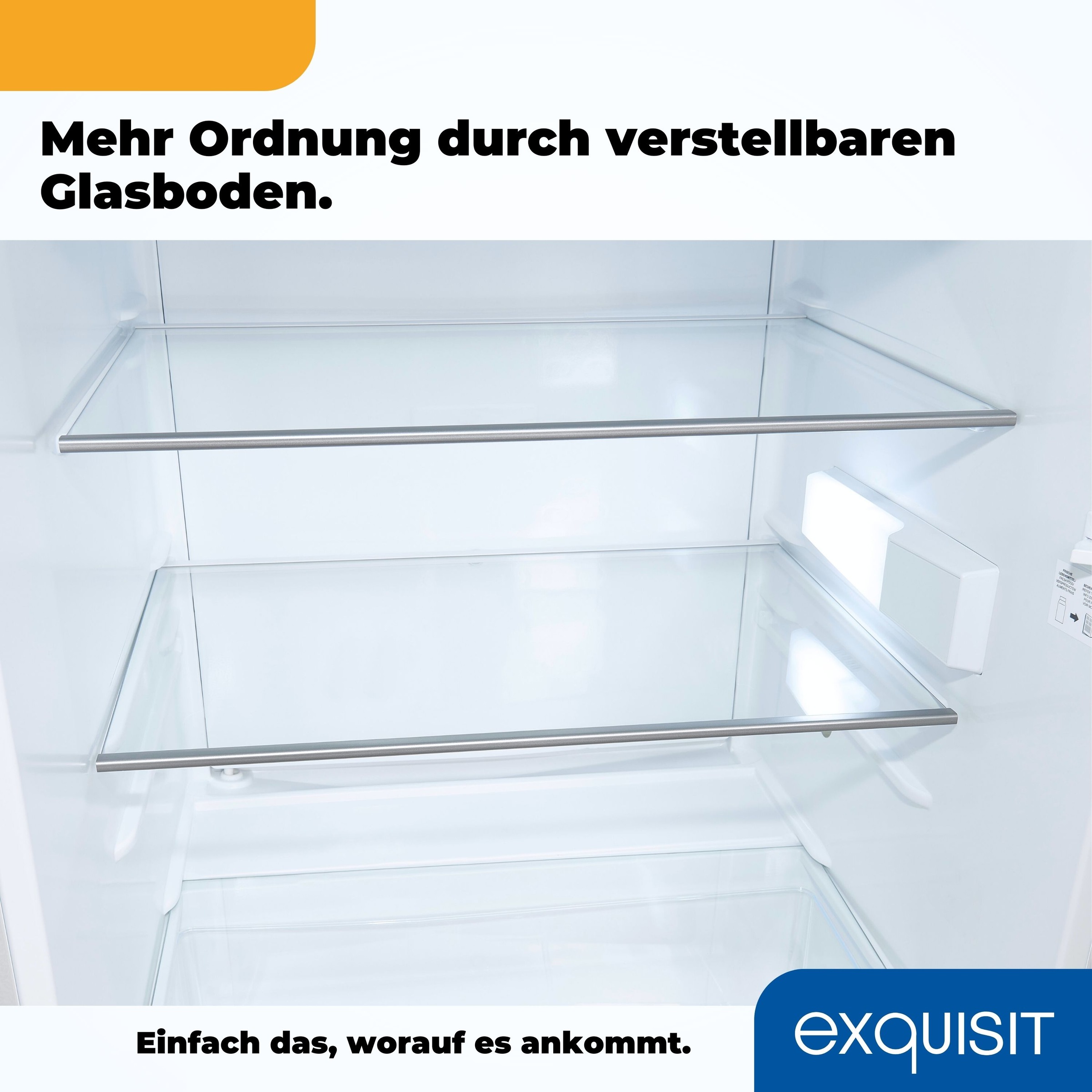 exquisit Vollraumkühlschrank »KS16-V-HE-011D weiss«