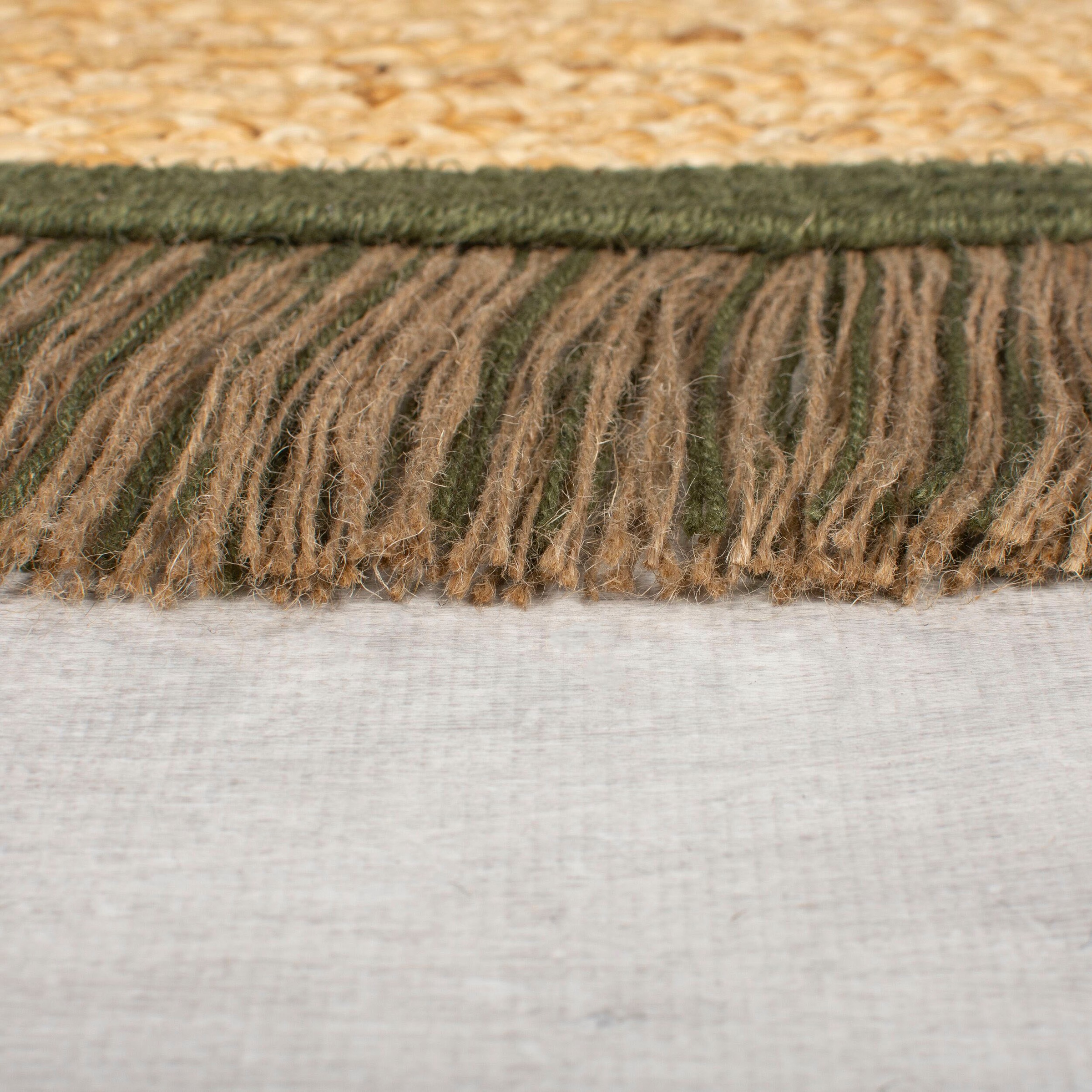 FLAIR RUGS Teppich »KAHANA«, rund, 2 mm Höhe, Handgemacht